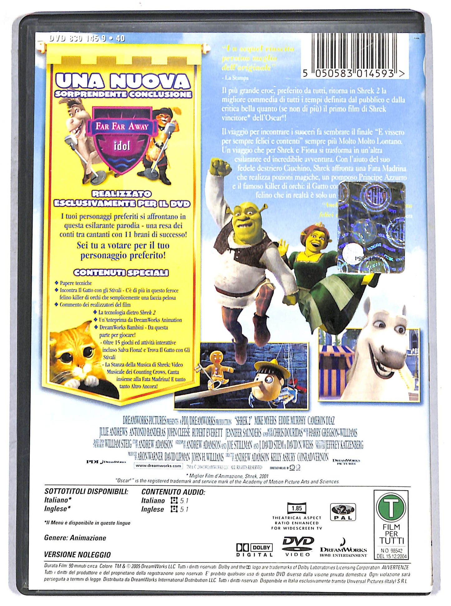 EBOND shrek 2  NOLEGGIO DVD D671336