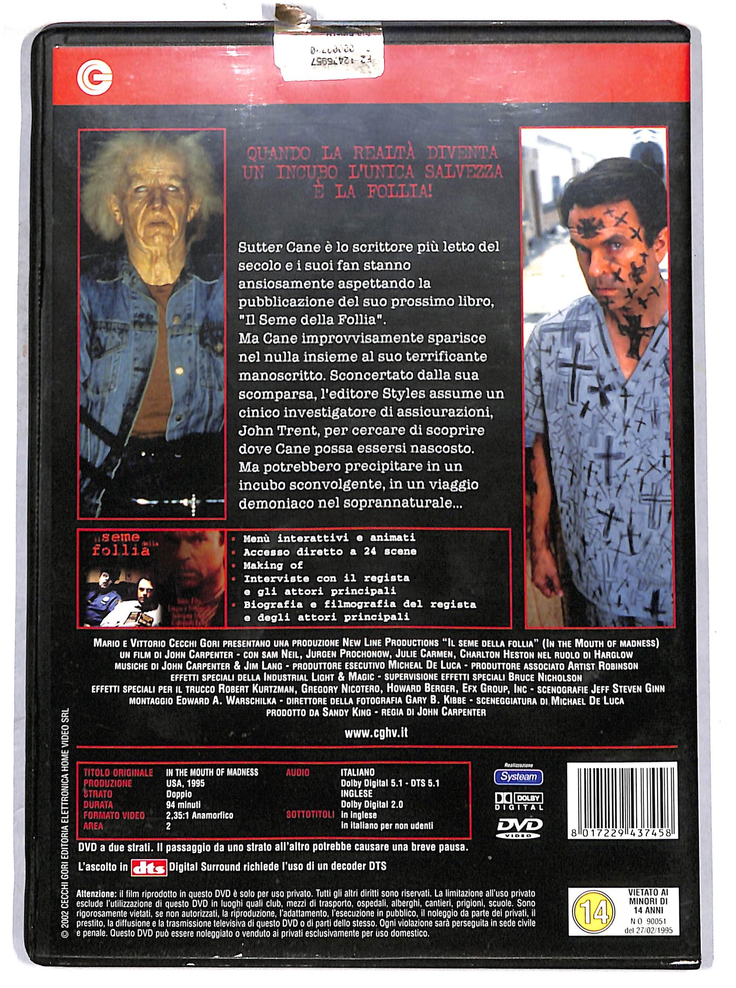 EBOND il seme della follia DVD D671448