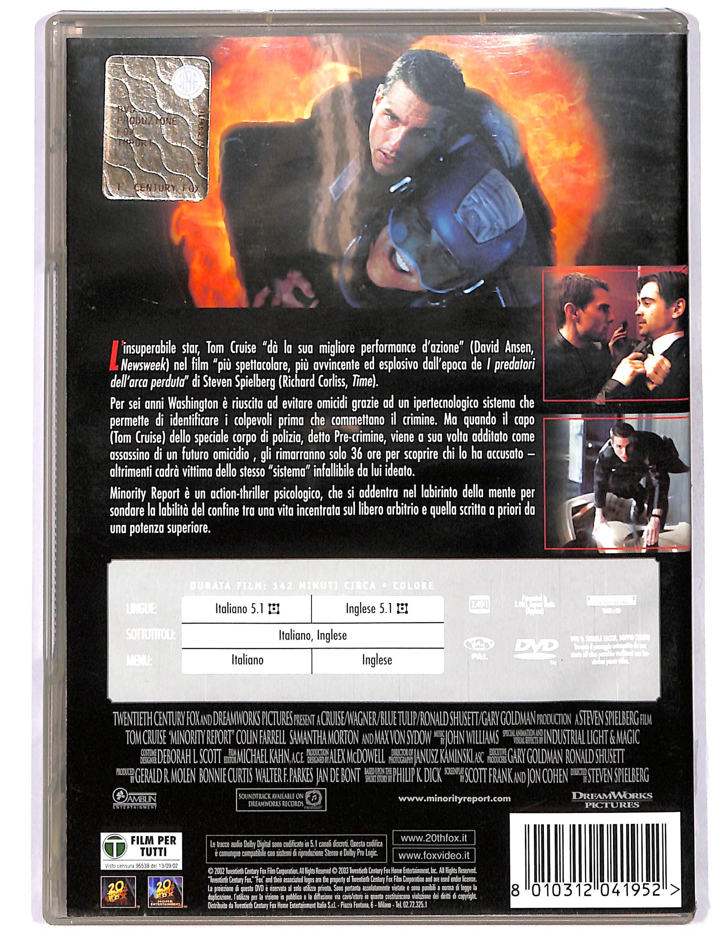 EBOND Minority Report NOLEGGIO DVD D671856