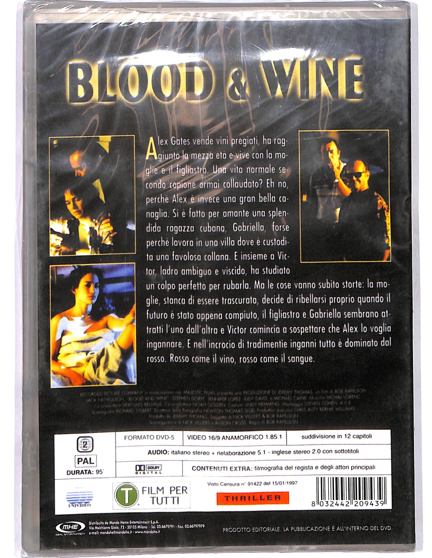 EBOND Blood e Wine  EDITORIALE  DVD D671941