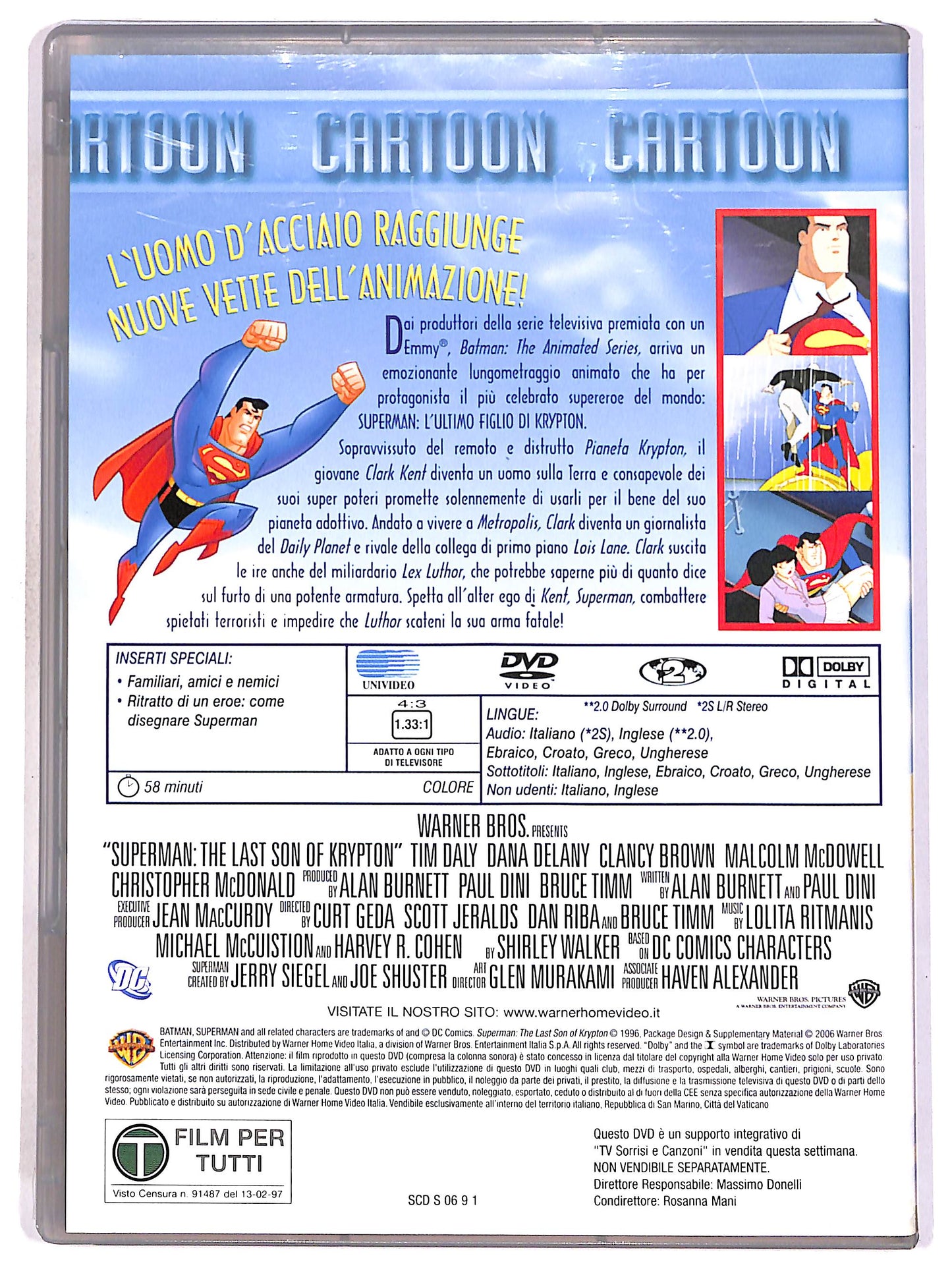 EBOND Superman - L'ultimo fliglio di Krypton EDITORIALE DVD D672813