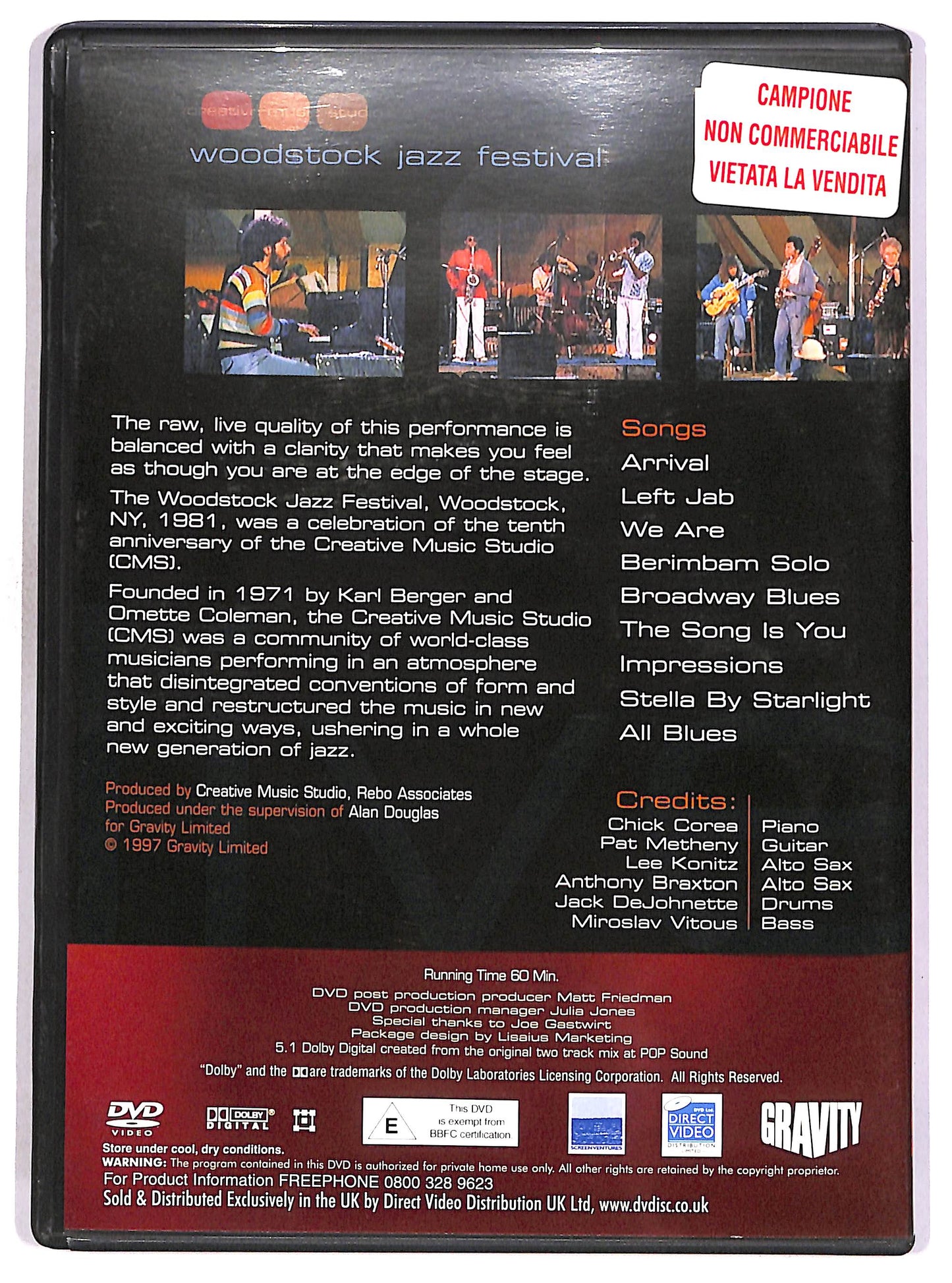 EBOND Woodstock Jazz Festival - Jack DeJohnette / Chick Corea... DVD D672817