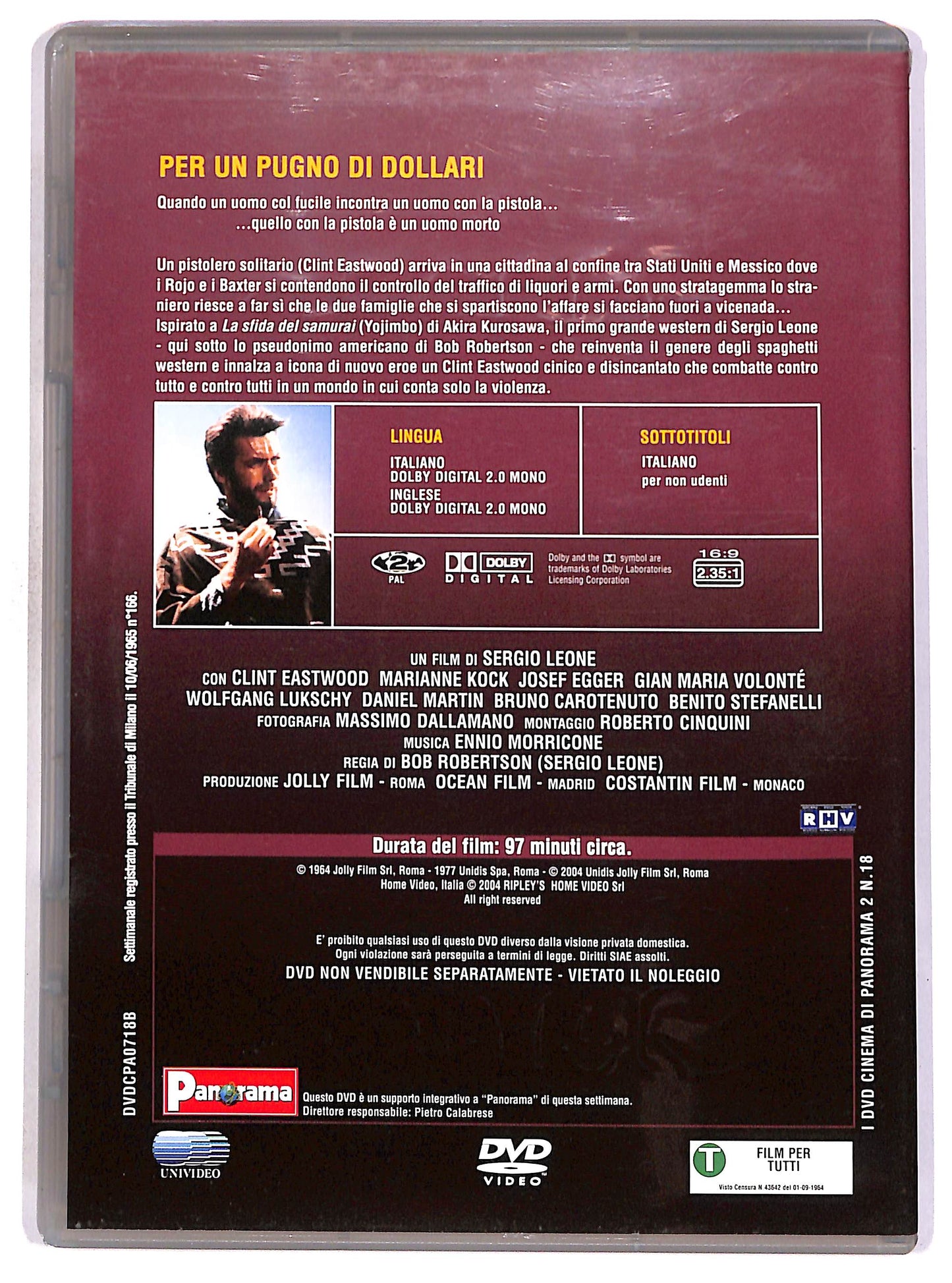 EBOND Per un pugno di dollari EDITORIALE DVD D672833
