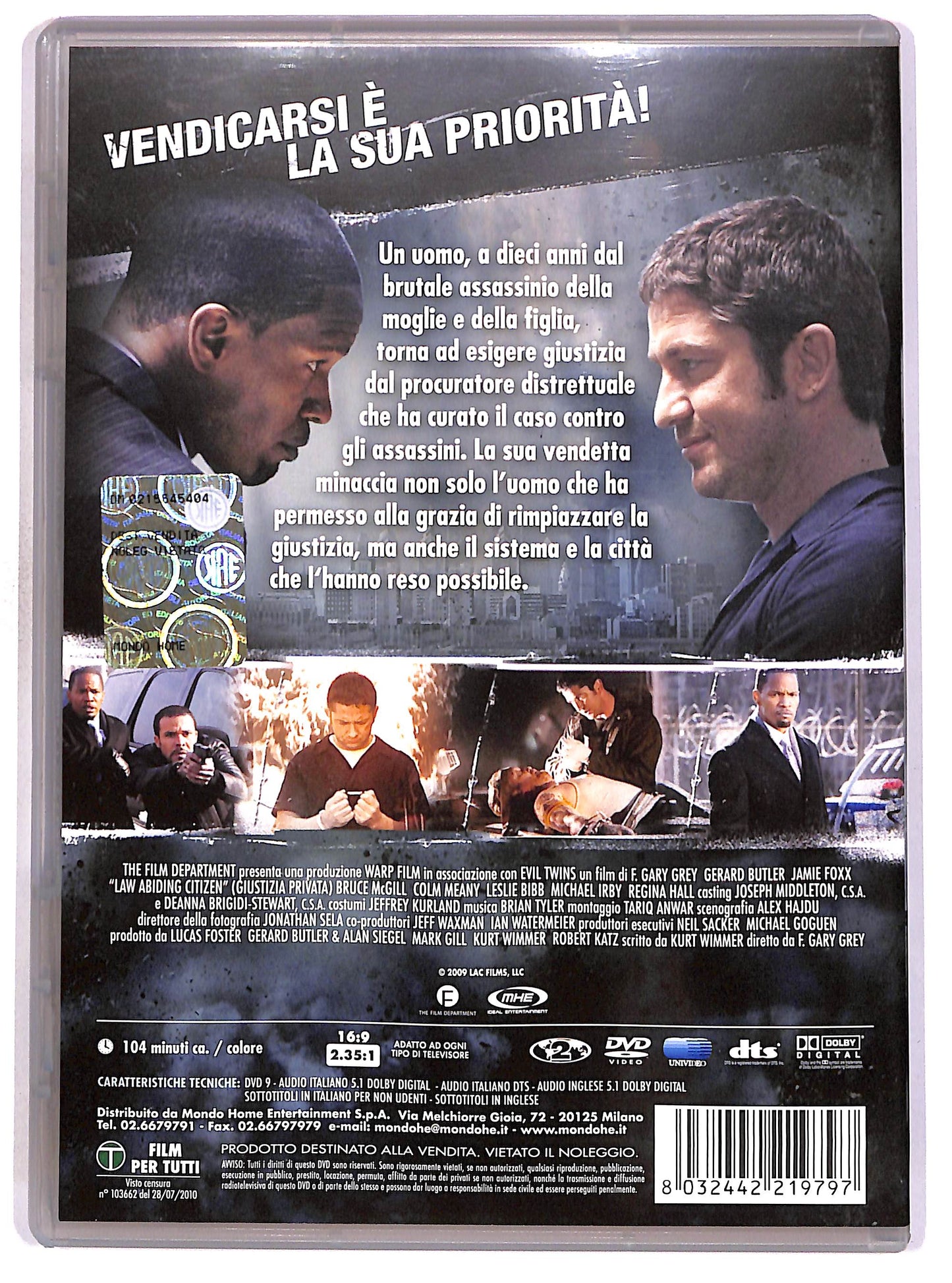 EBOND Giustizia privata DVD D672937