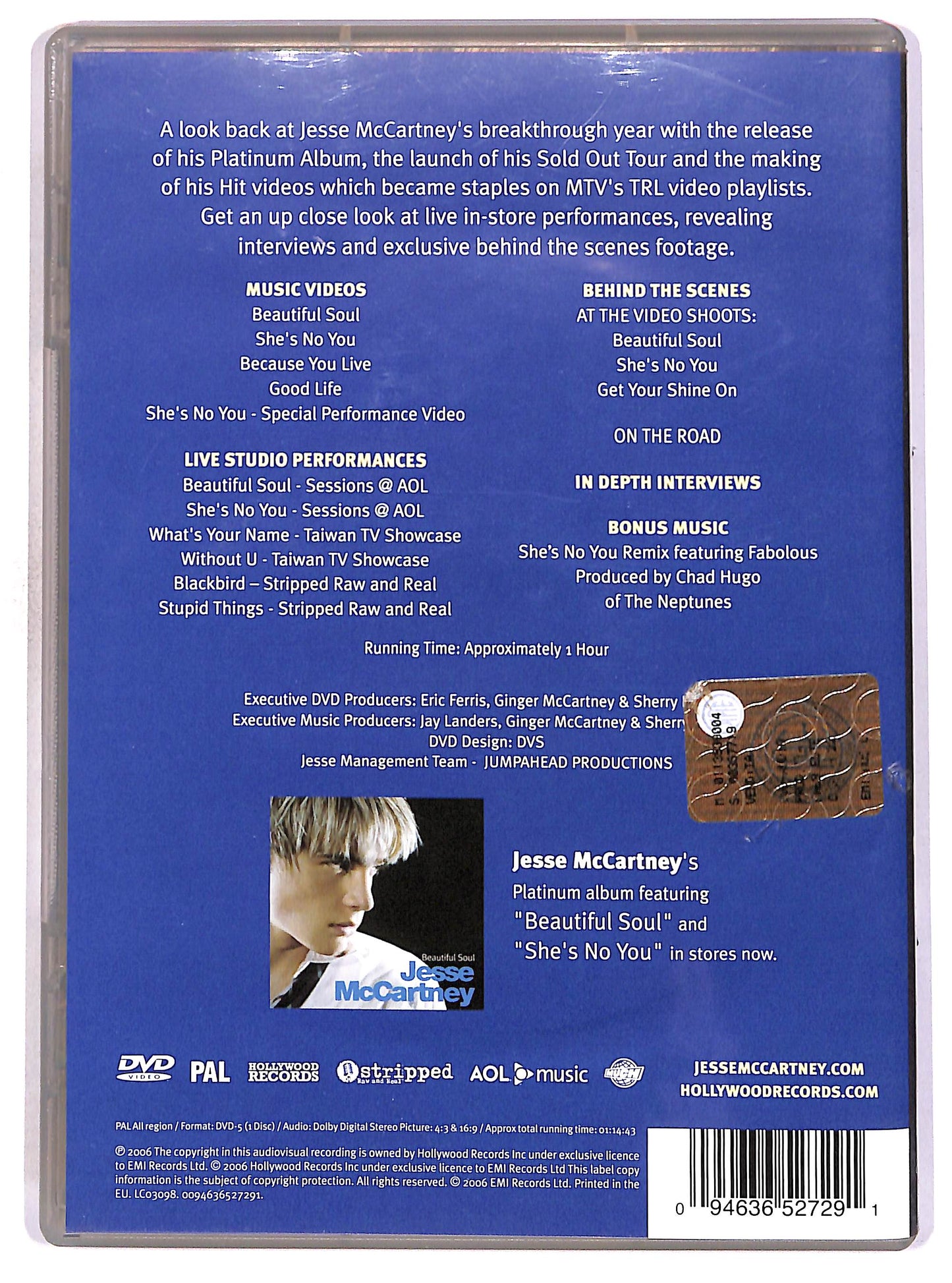 EBOND Jesse McCartney – Up Close DVD D672946