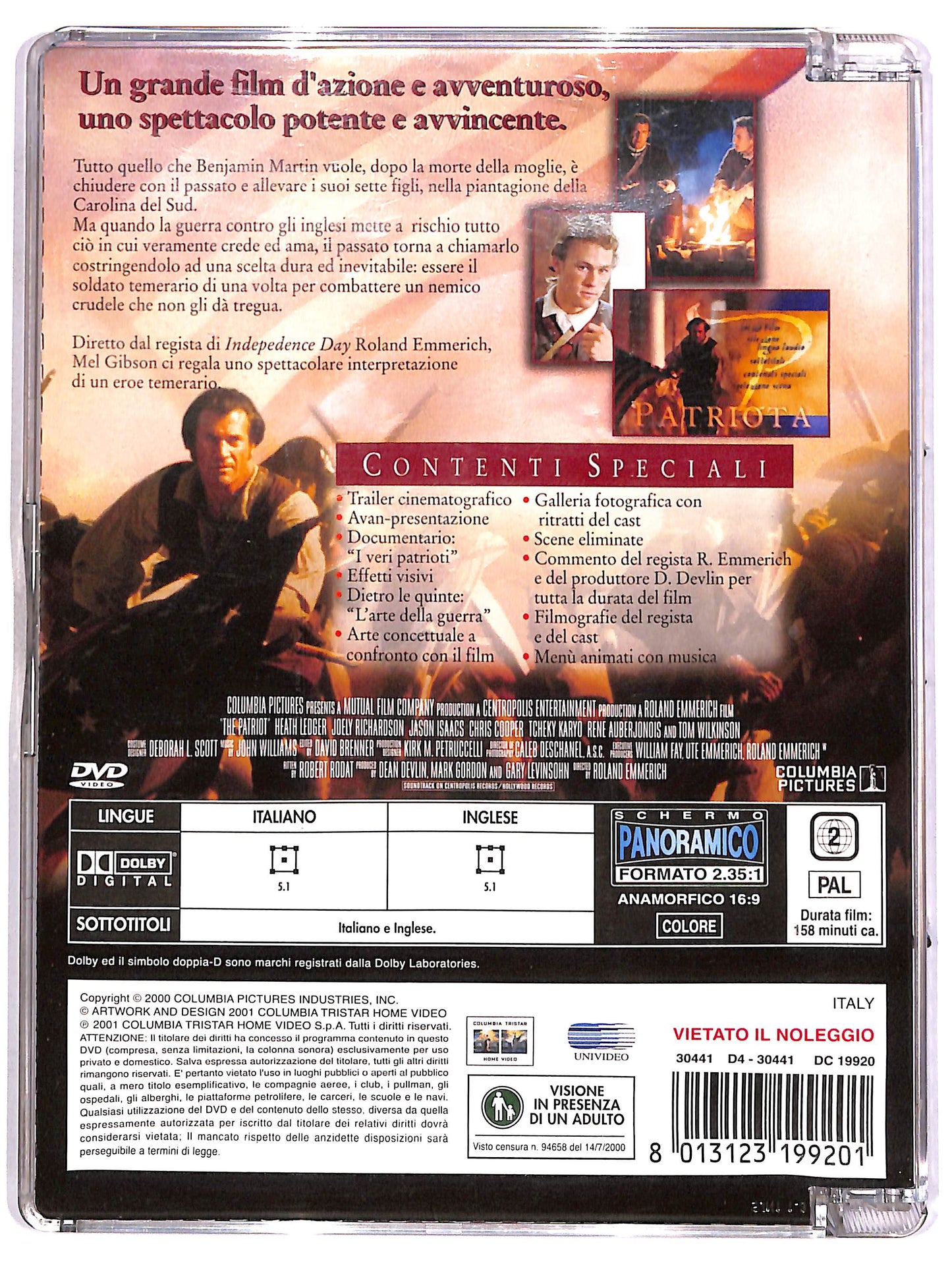 EBOND Il patriota SJB DVD D673035