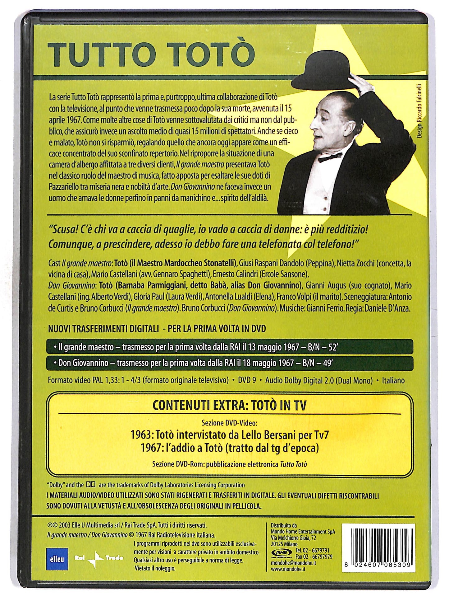 EBOND Tutto Toto - Il grande maestro Don Giovannino DVD D673249