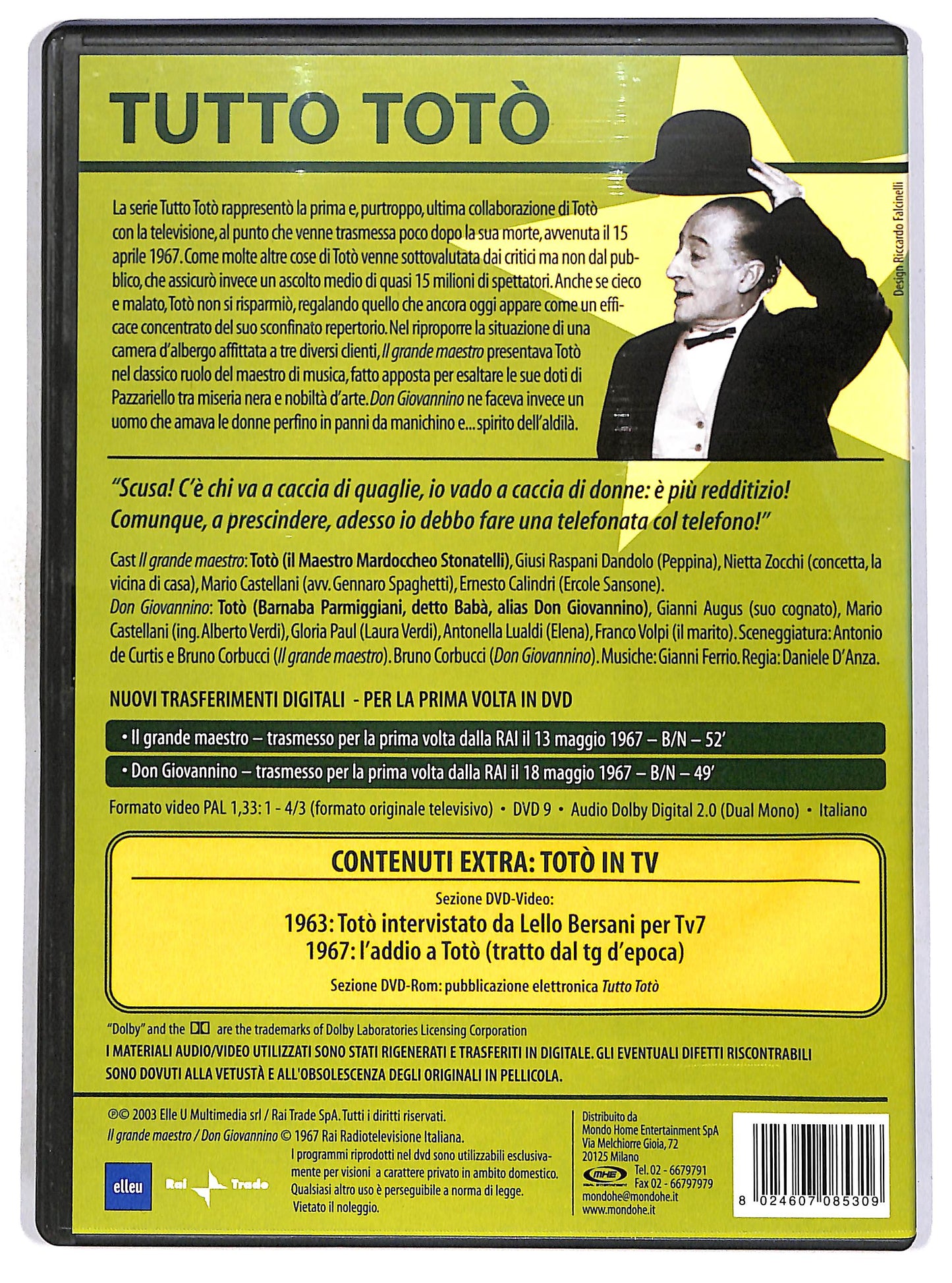 EBOND Tutto Toto - Il grande maestro Don Giovannino DVD D673309