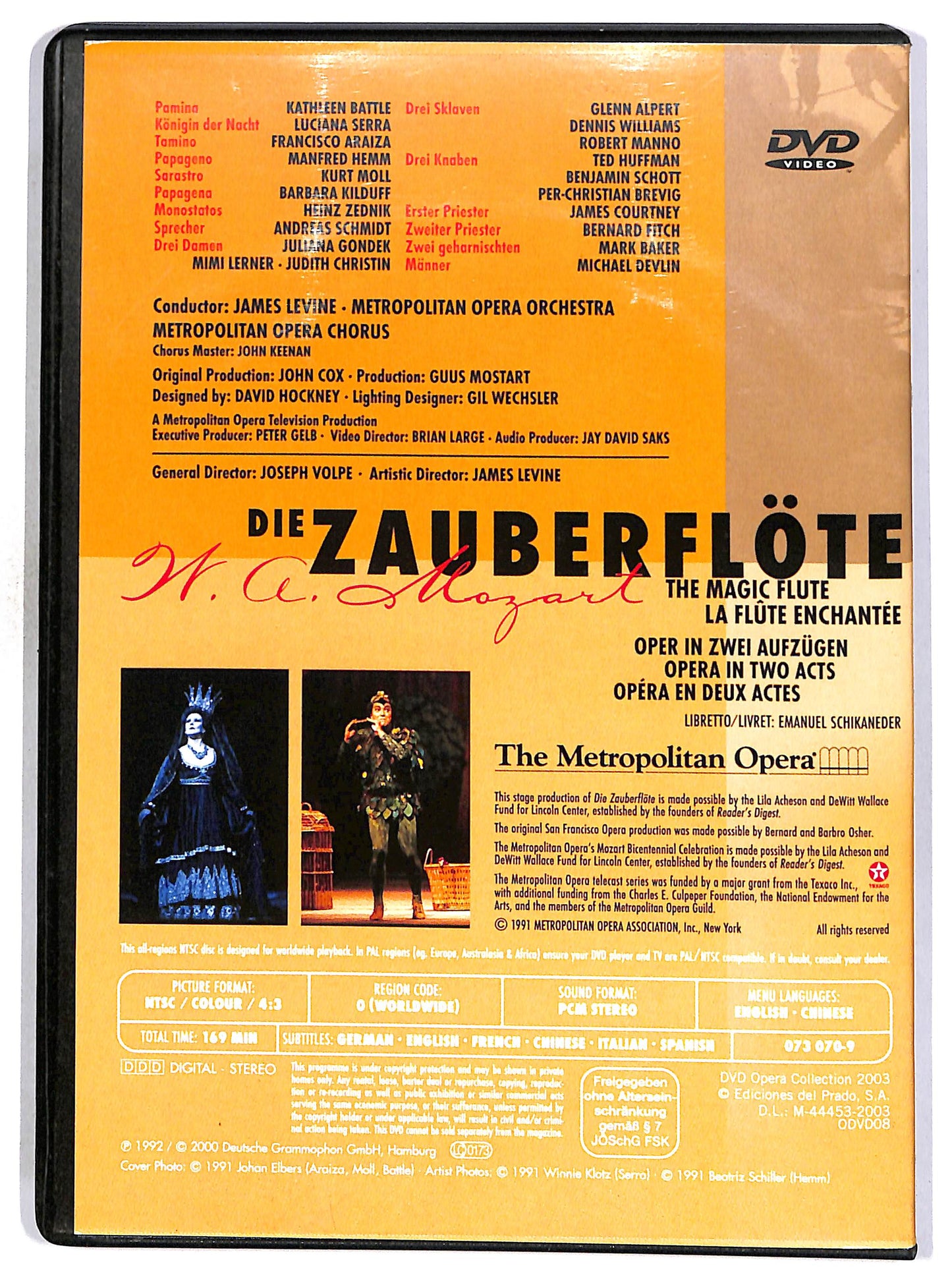 EBOND Mozart - Zauberflote - Levine EDITORIALE DVD D673310