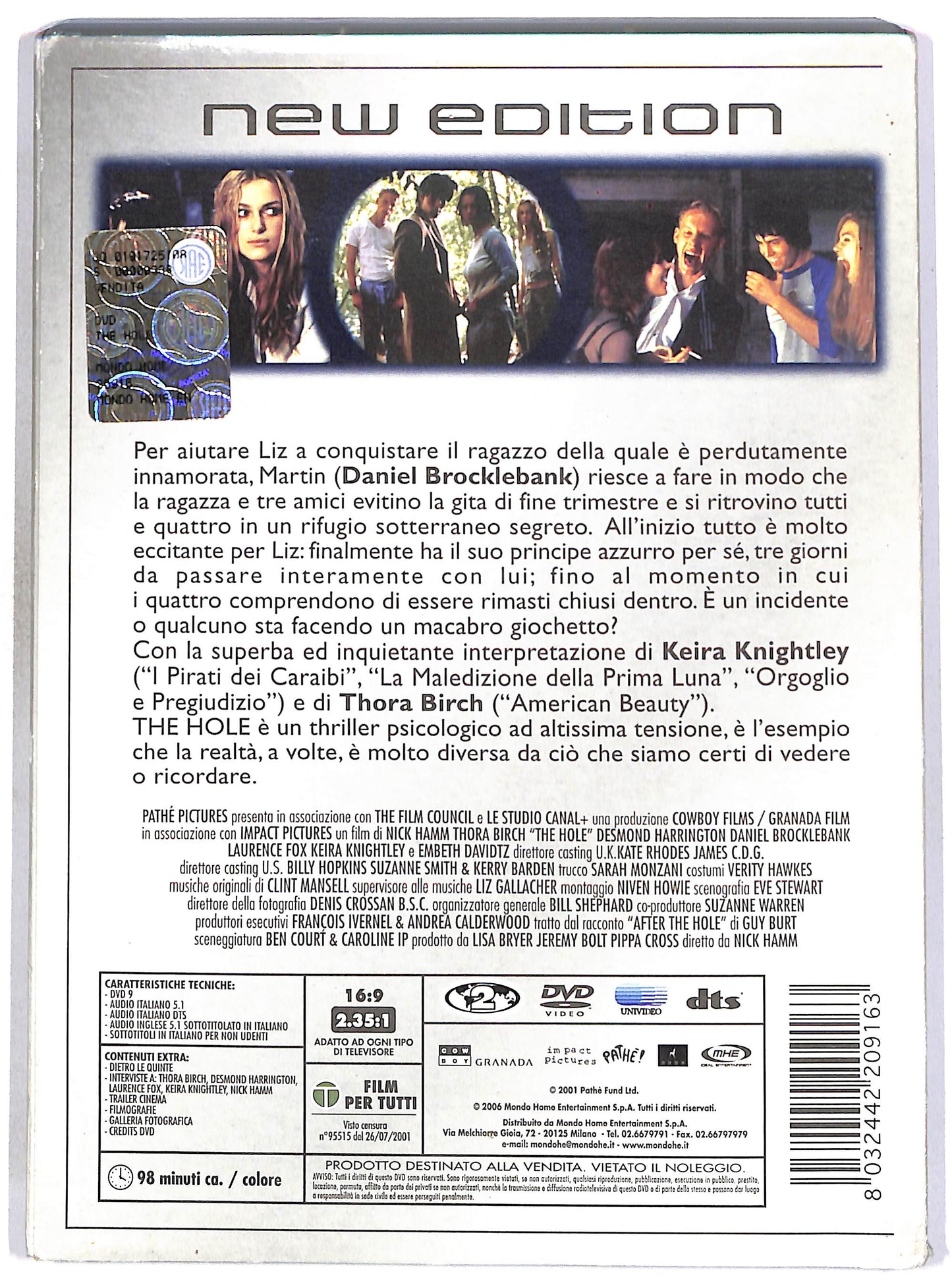 EBOND The Hole NEW EDITION SLIPCASE DVD D673338