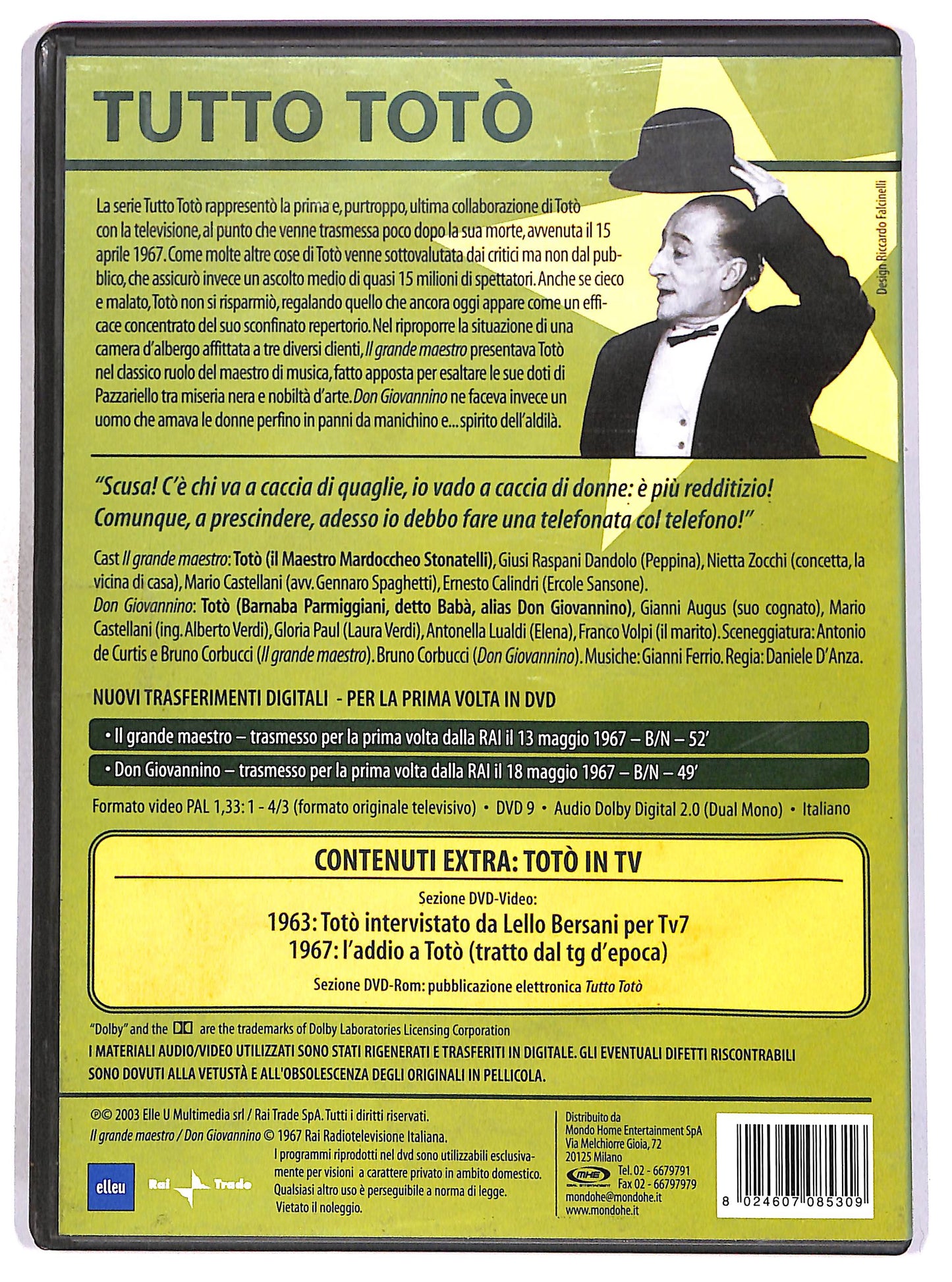 EBOND Tutto Toto - Il grande maestro Don Giovannino DVD D673403