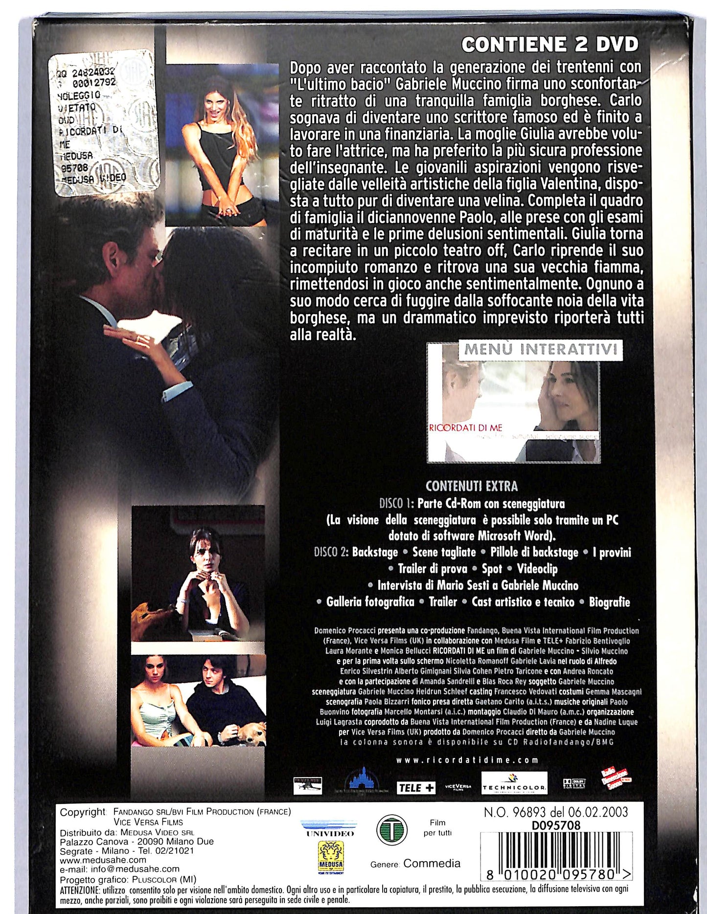 EBOND Ricordati di me slipcase  DVD D674036
