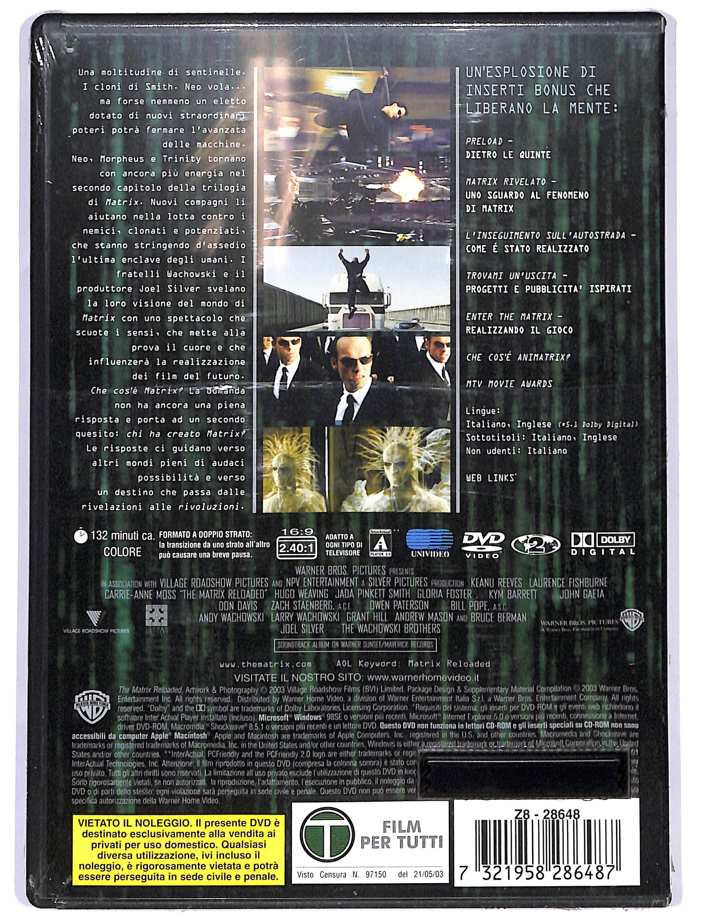 EBOND Matrix Reloaded  DVD D674332