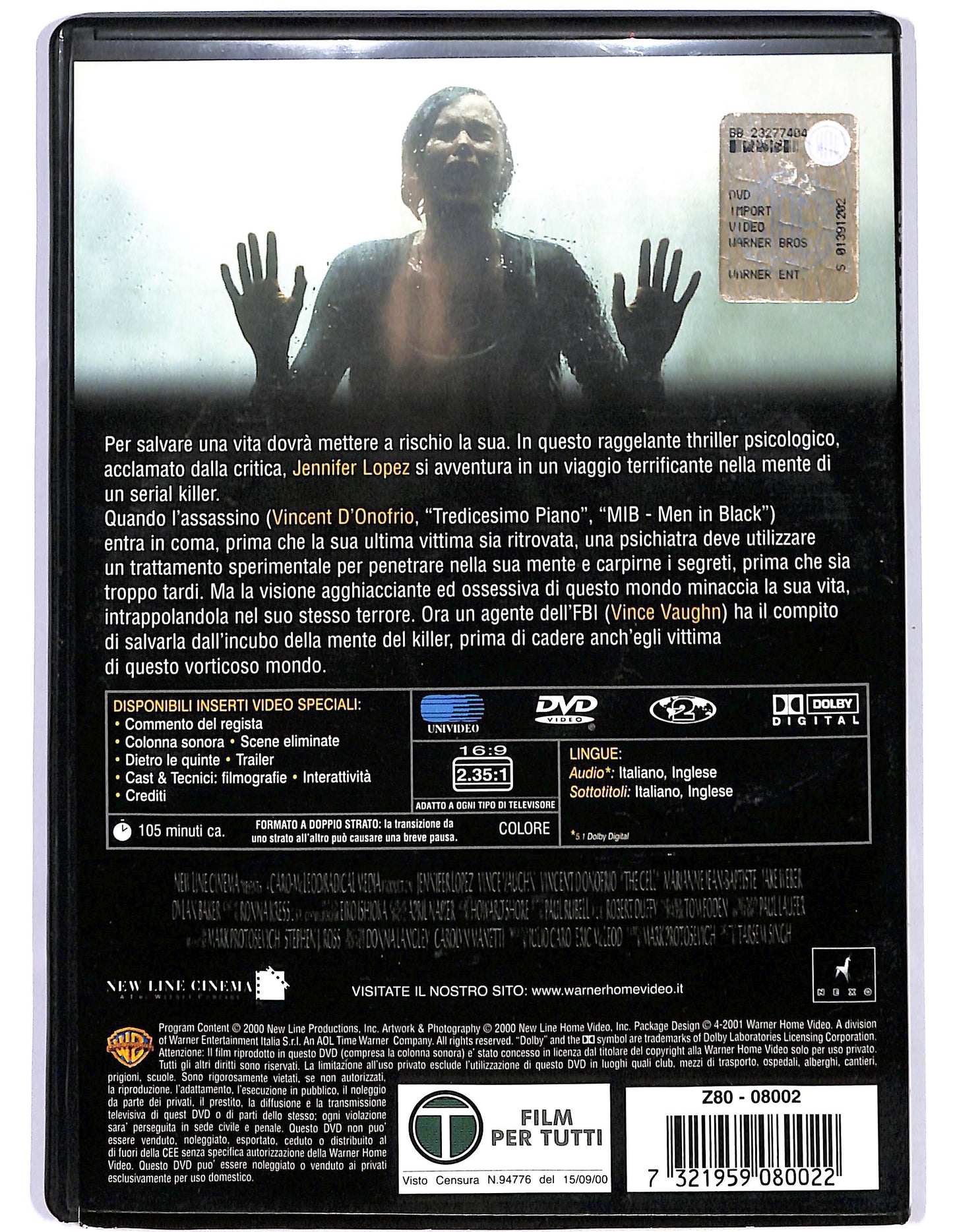 EBOND The cell La cellula NOLEGGIO DVD D674354