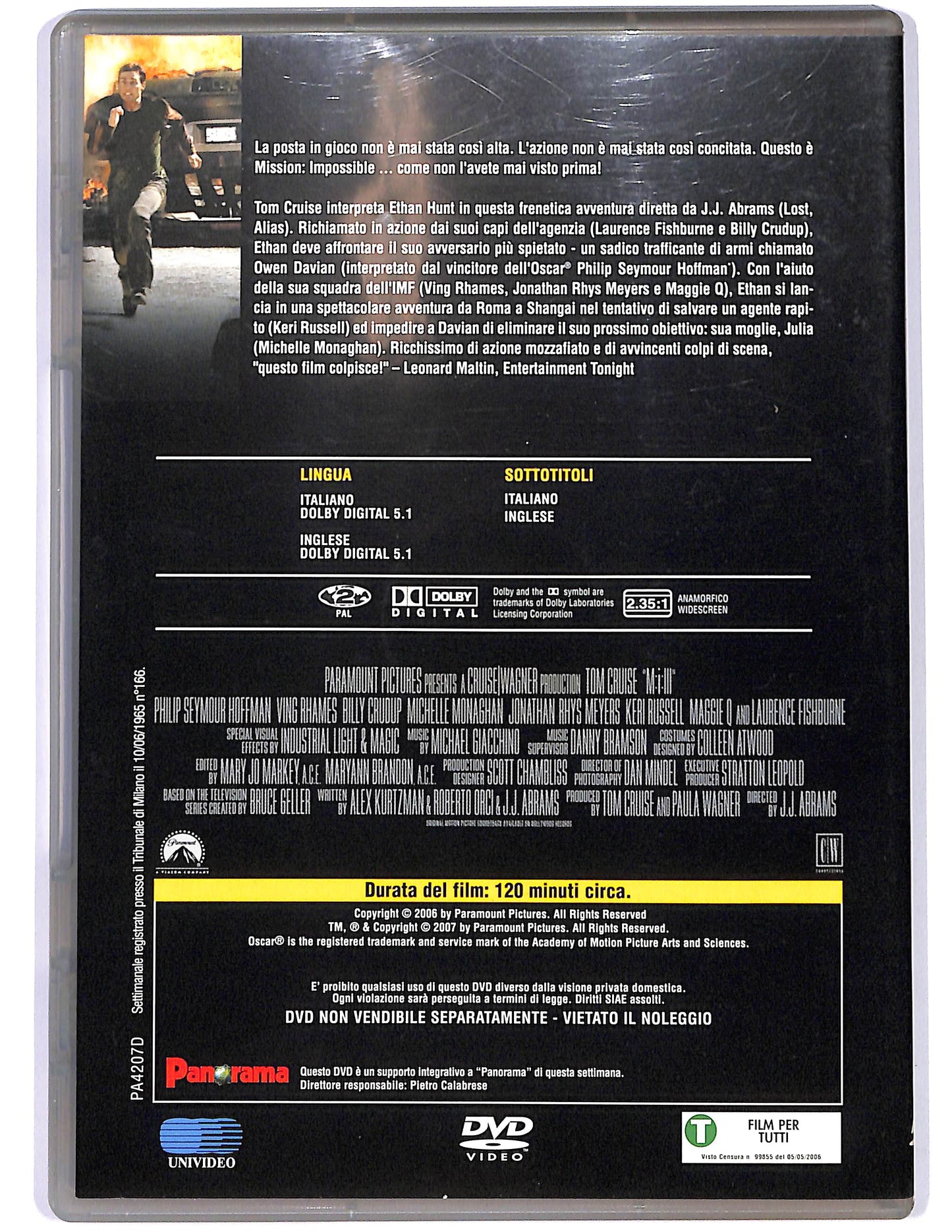 EBOND Mission: Impossible III EDITORIALE DVD D674462