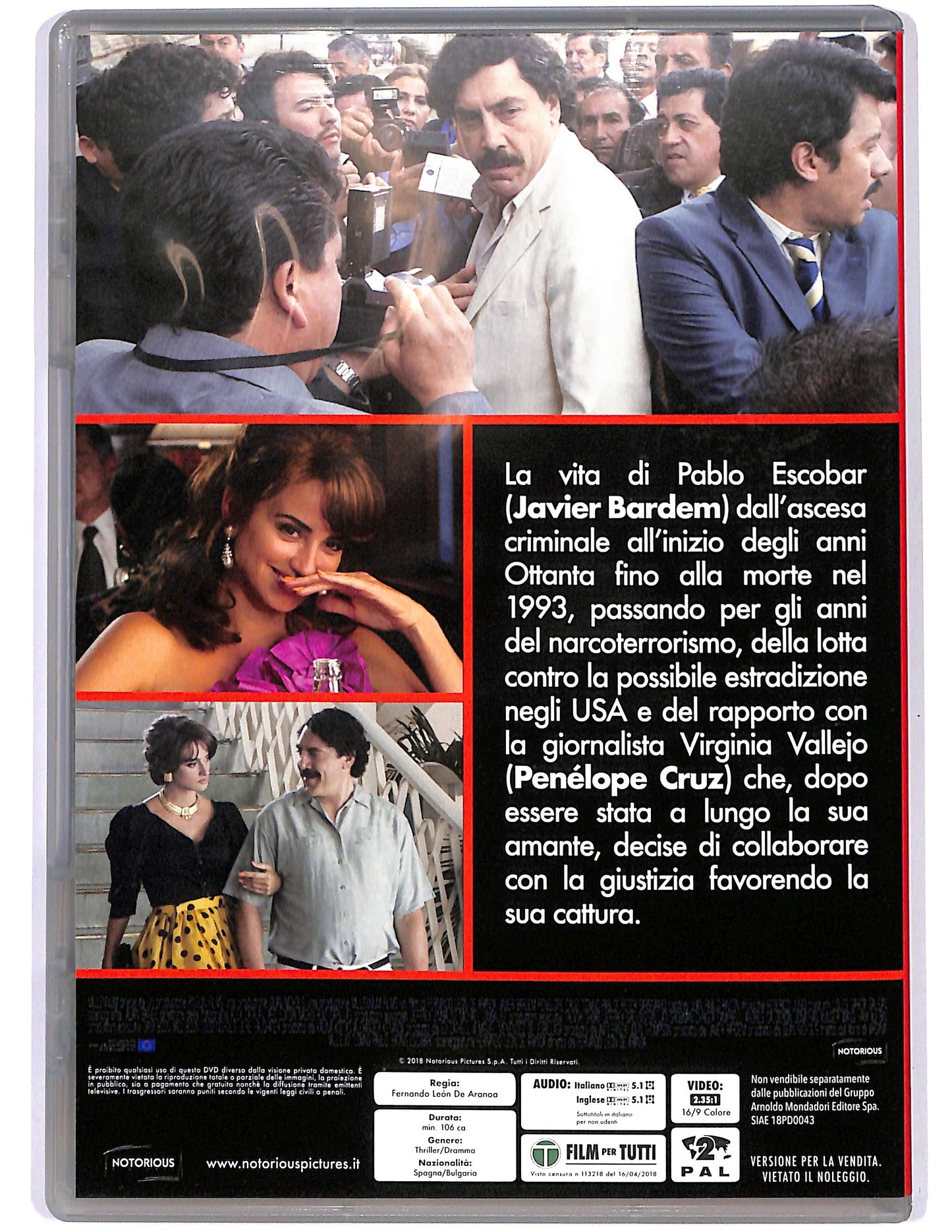 EBOND Escobar  Il fascino del male EDITORIALE DVD D674513