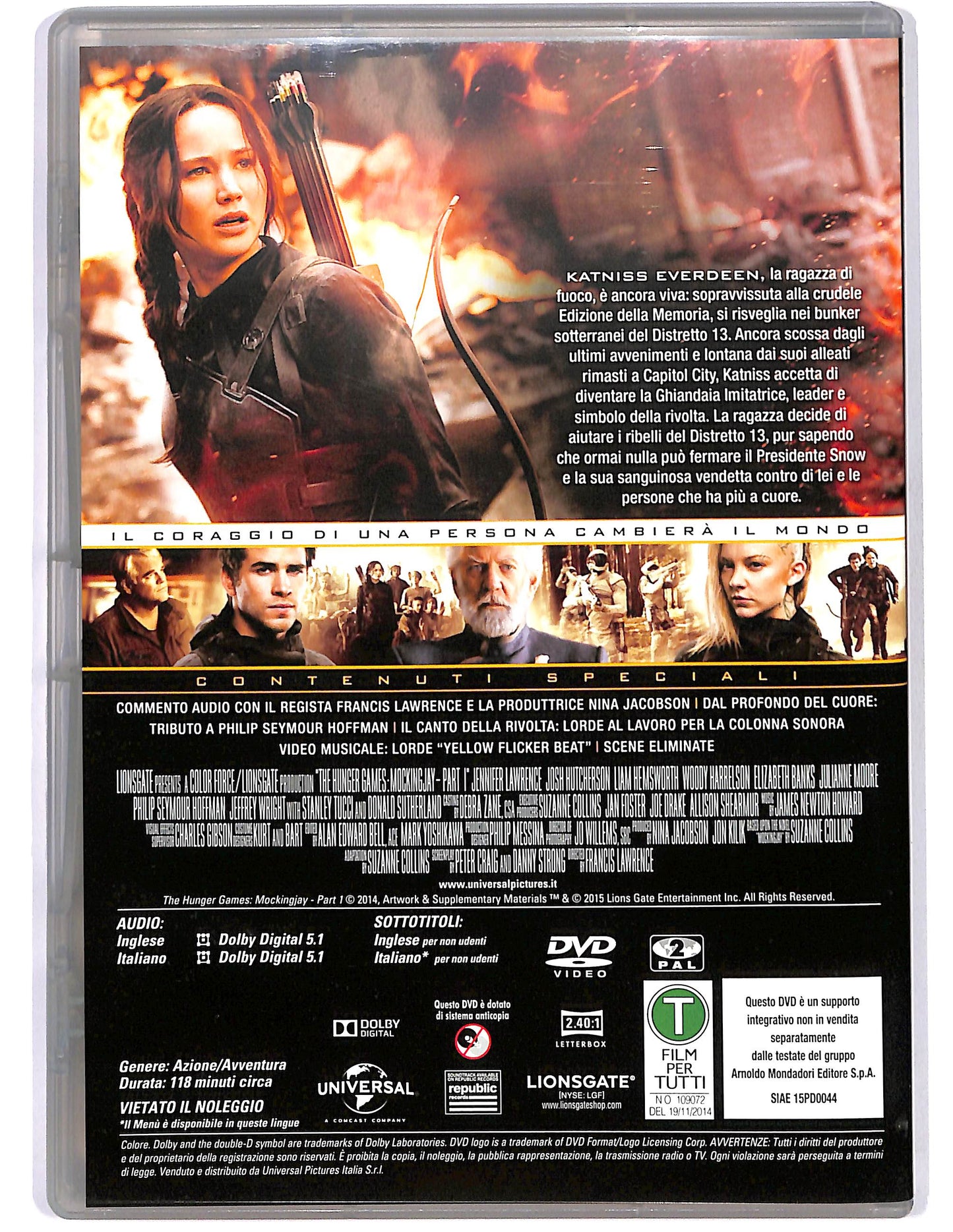 EBOND Hunger Games: Il canto della rivolta - Parte 1 EDITORIALE DVD D674808