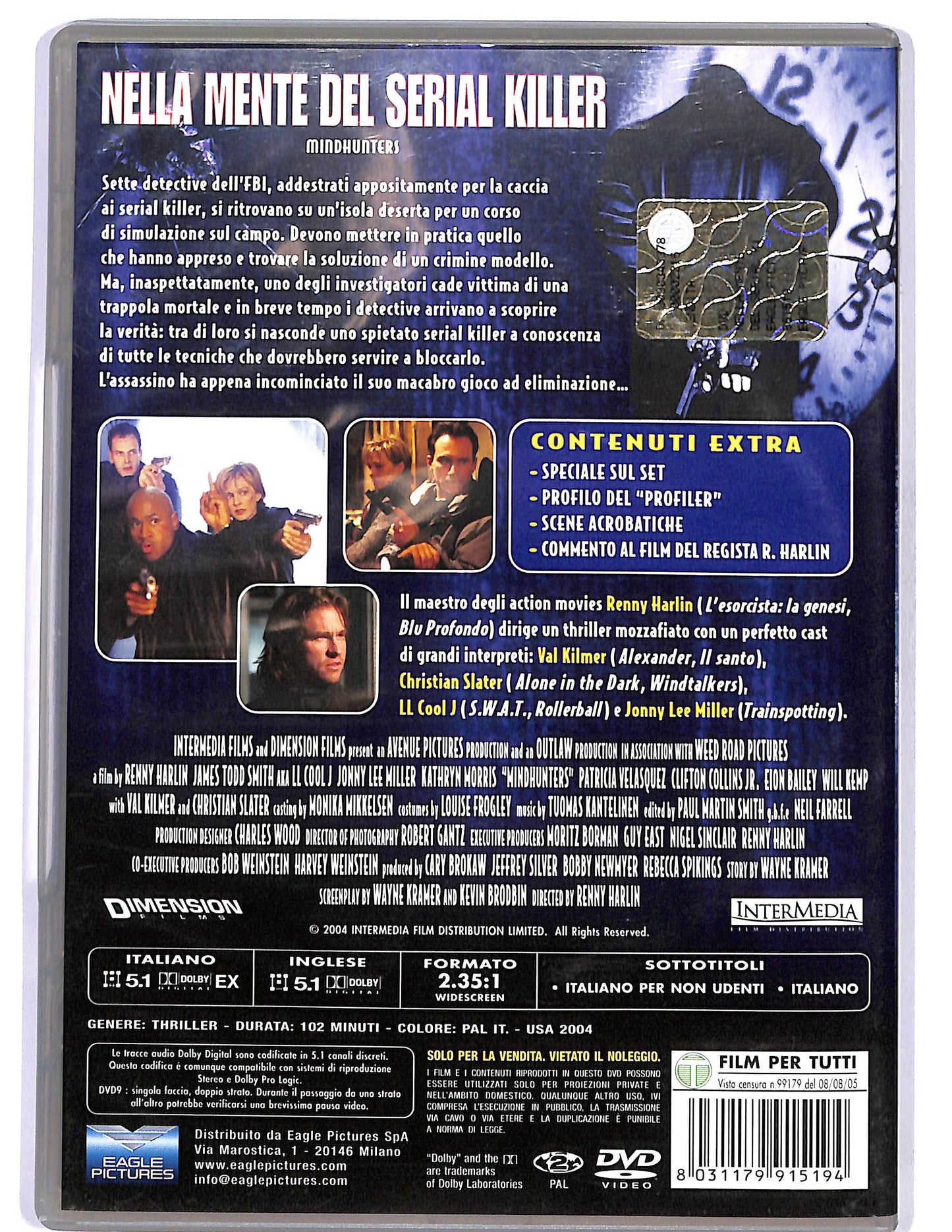 EBOND Nella mente del serial killer  DVD D675008