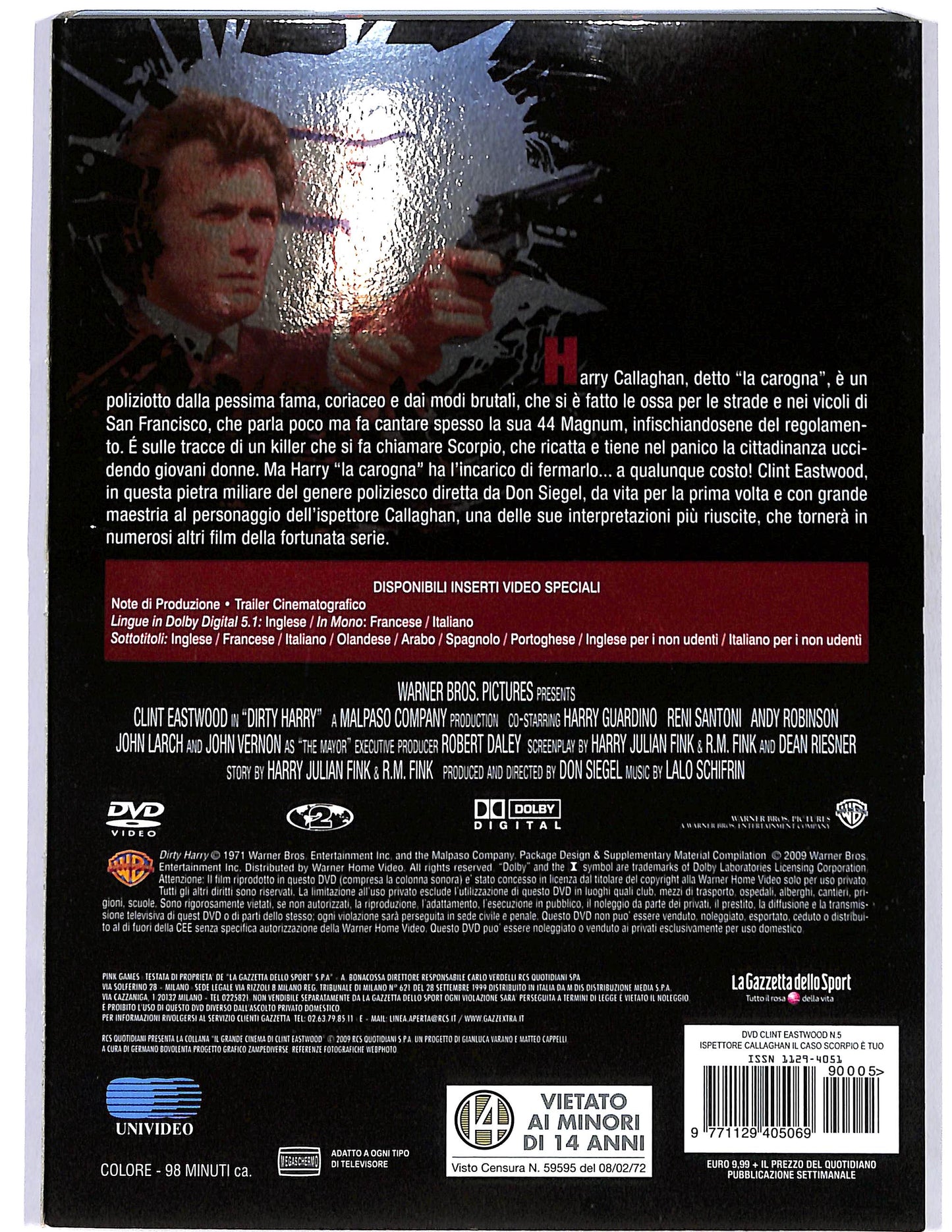 EBOND Ispettore Callaghan: il caso Scorpio e vol.5 slipcase EDITORIALE DVD D675015