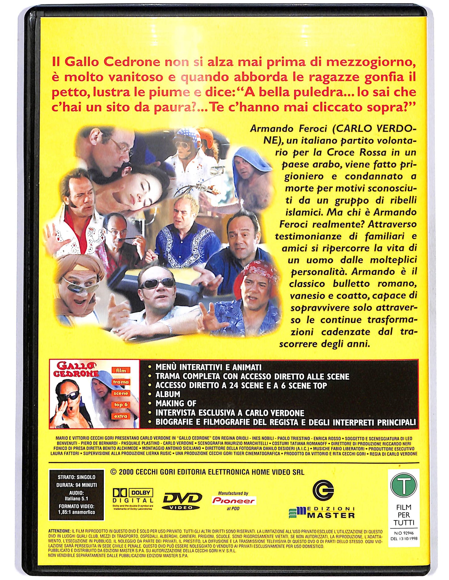EBOND Gallo cedrone EDITORIALE  DVD D675243