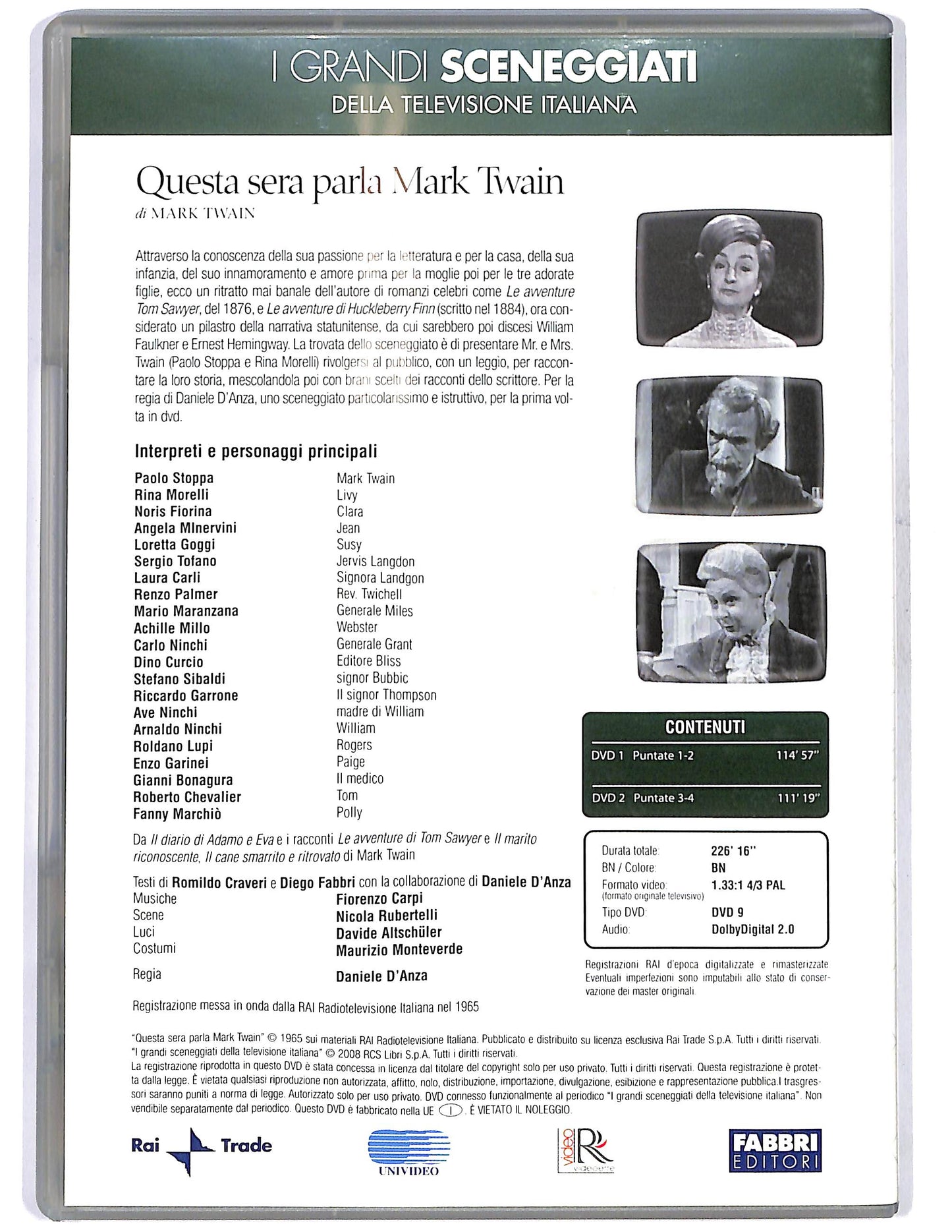 EBOND Questa sera parla Mark Twain puntate 1 - 4 (2 dischi) EDITORIALE DVD D675422