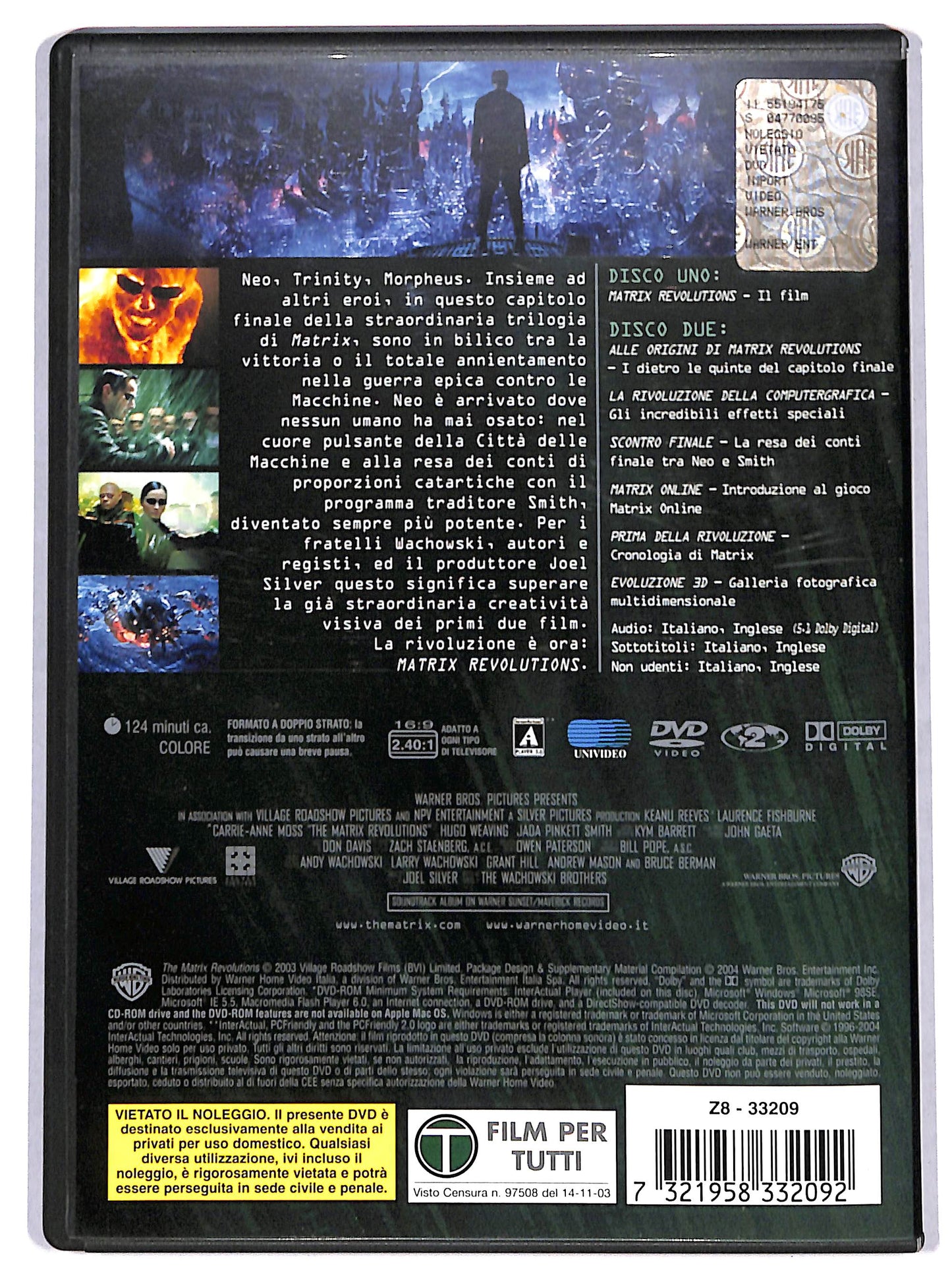 EBOND matrix revolutions DVD D675630