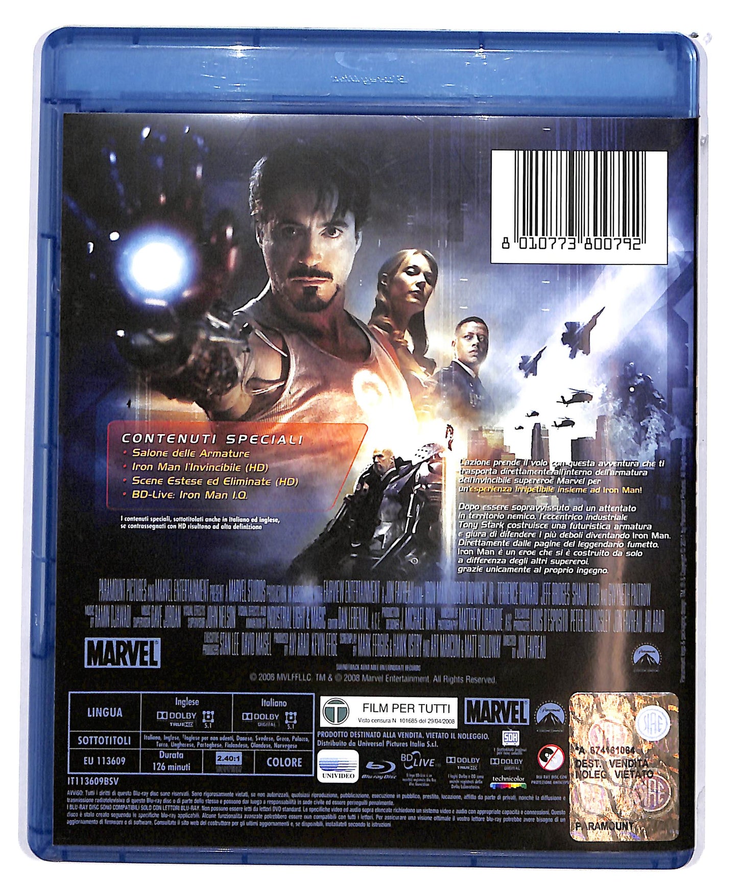 EBOND Iron Man BLURAY D675938