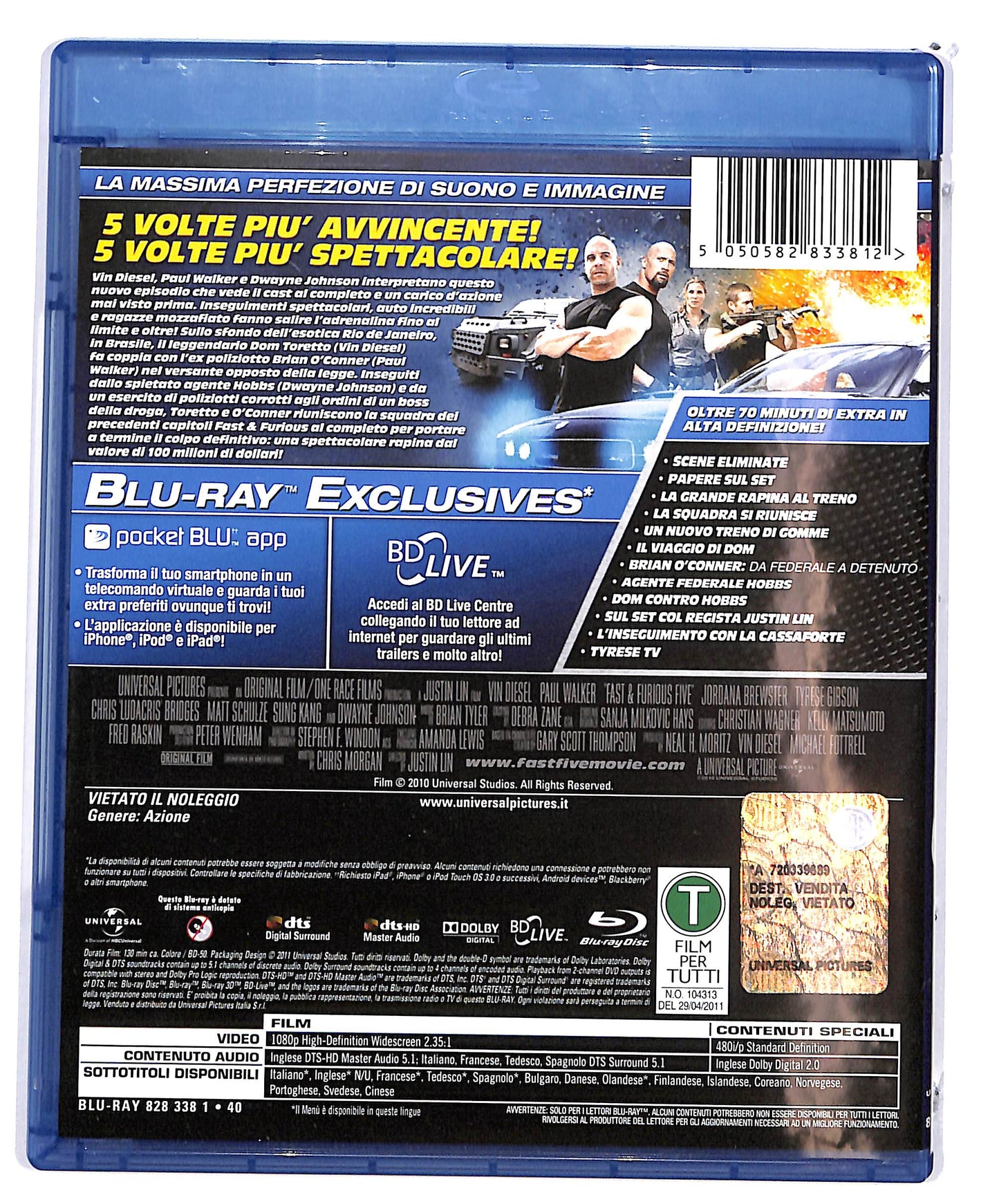 EBOND Fast e furious 5  BLURAY D675954