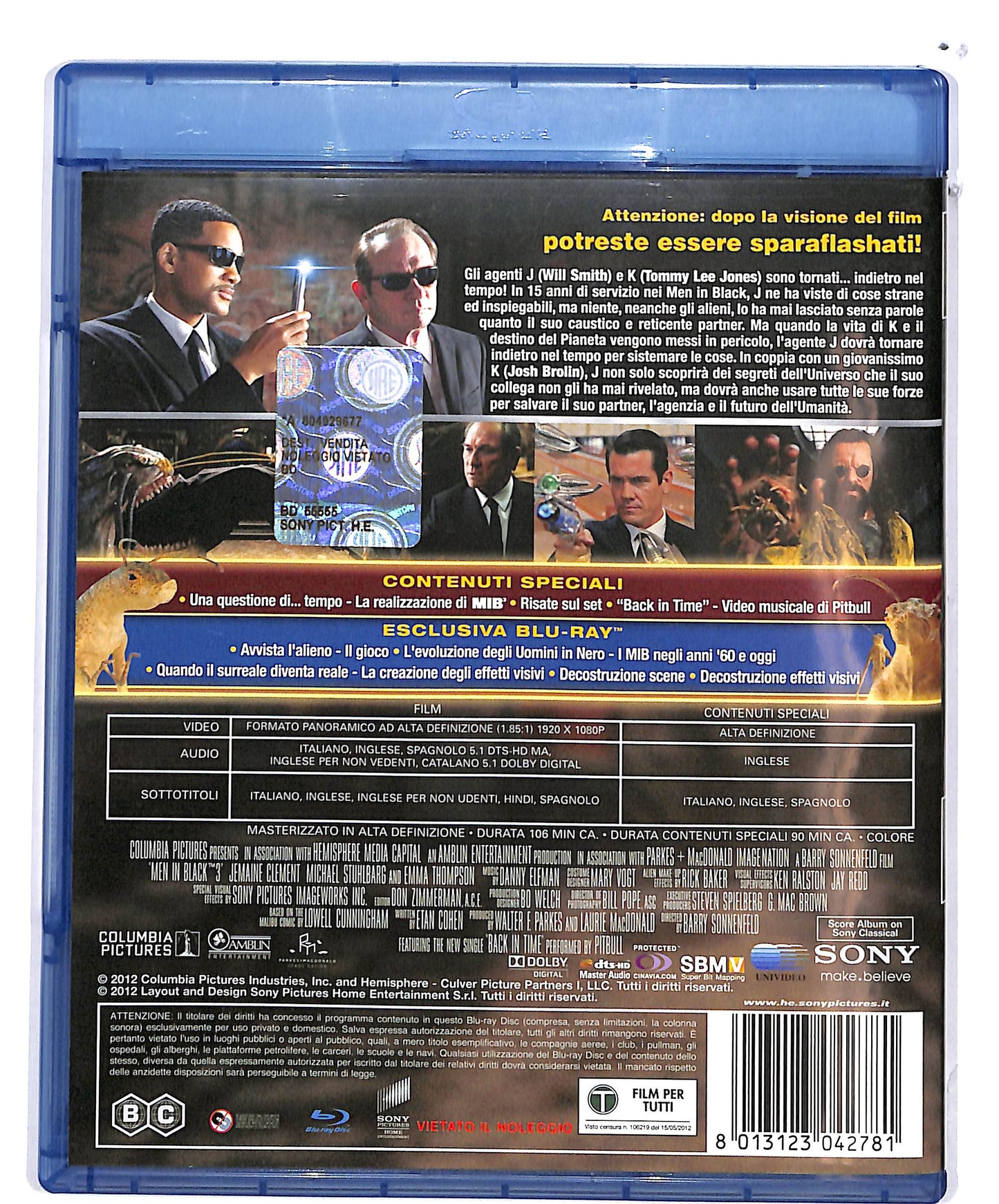 EBOND MIB -Men in Black 3 BLURAY D675963