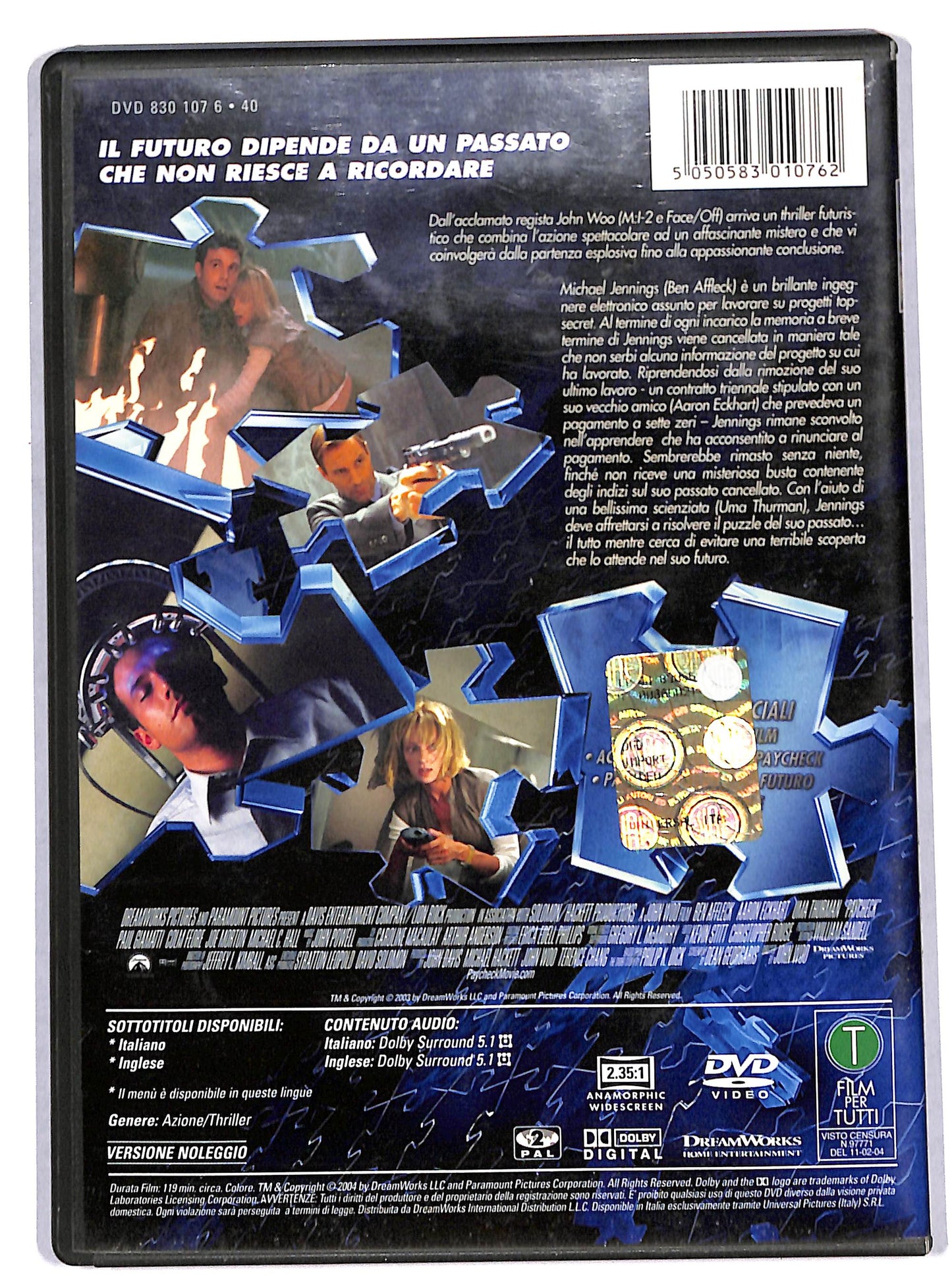 EBOND paycheck  NOLEGGIO DVD D676310