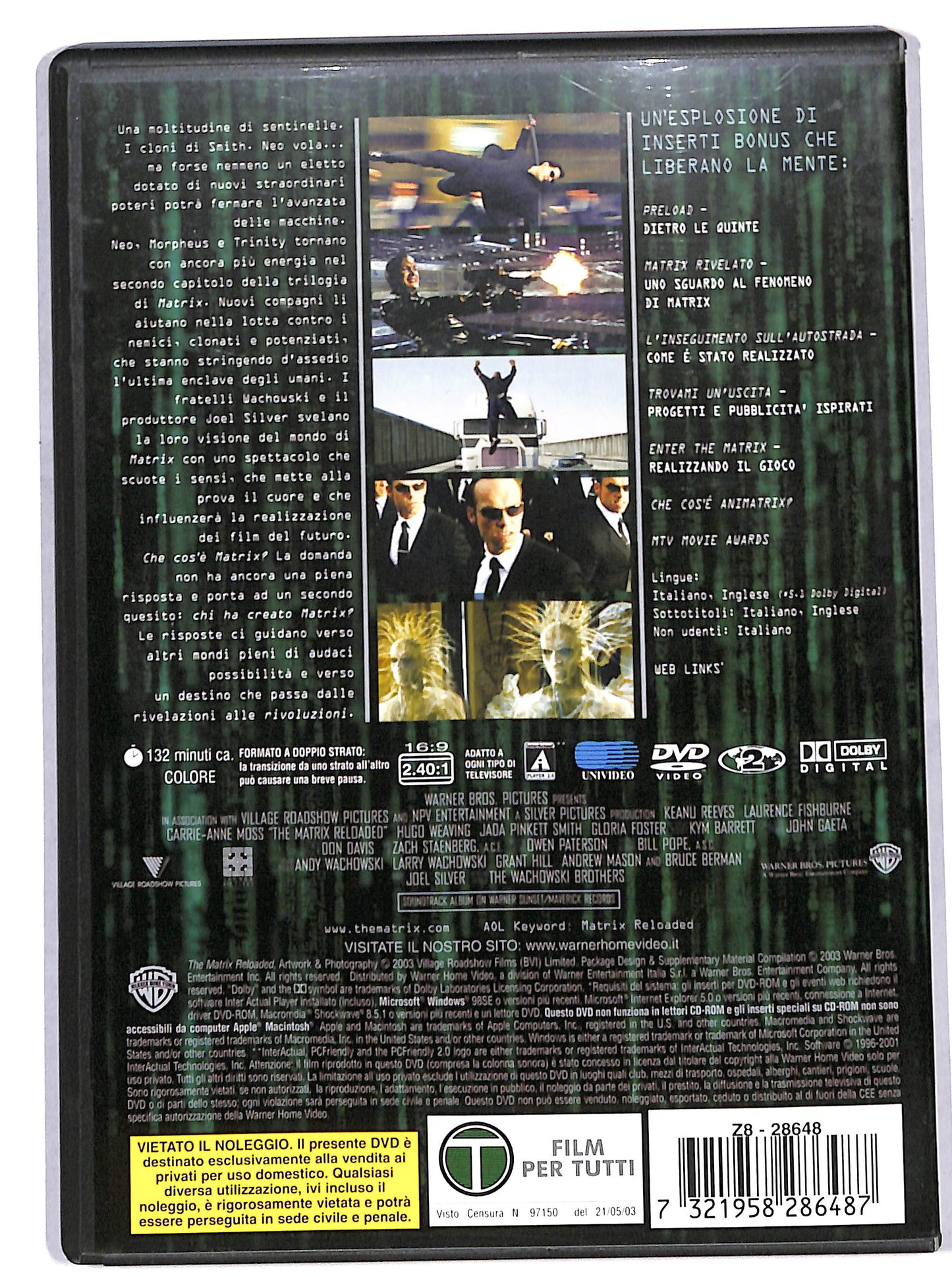 EBOND matrix reloaded DVD D676316