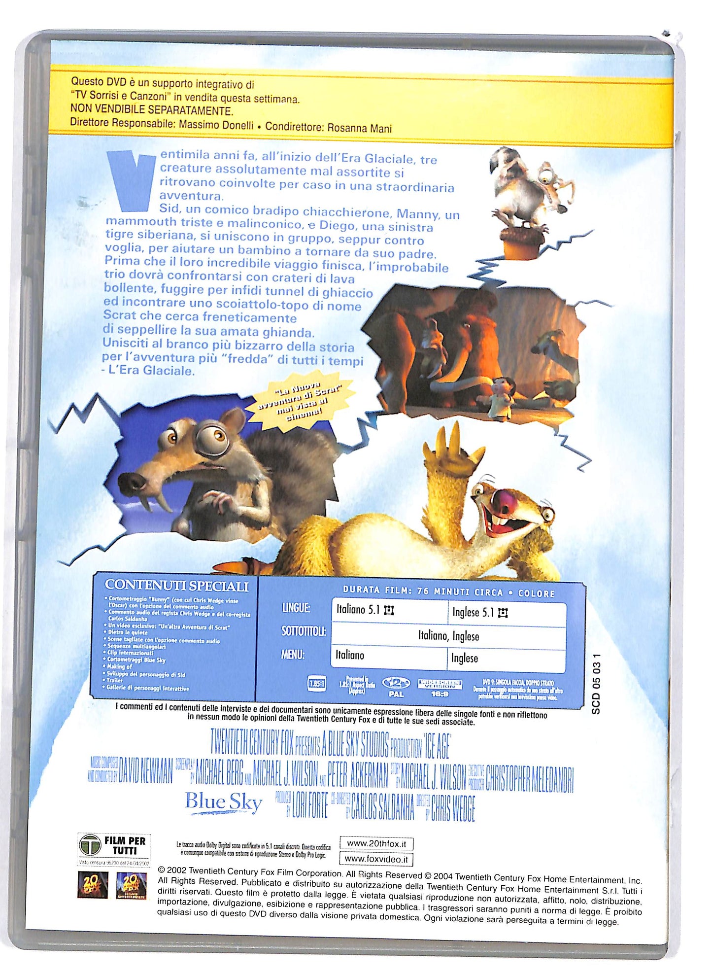 EBOND L'era Glaciale EDITORIALE DVD D676436