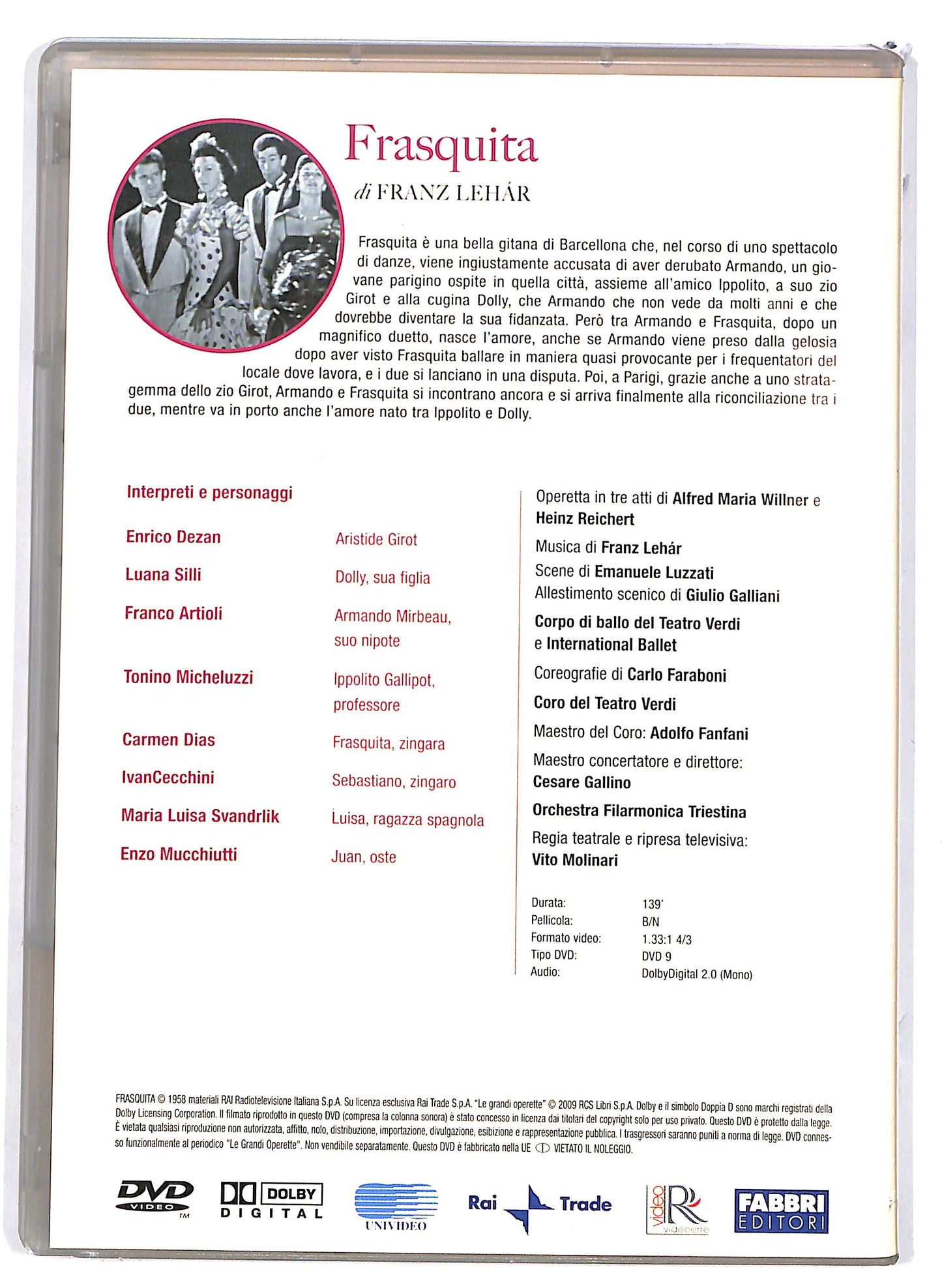 EBOND Le grandi operette - Frasquita EDITORIALE DVD D676642