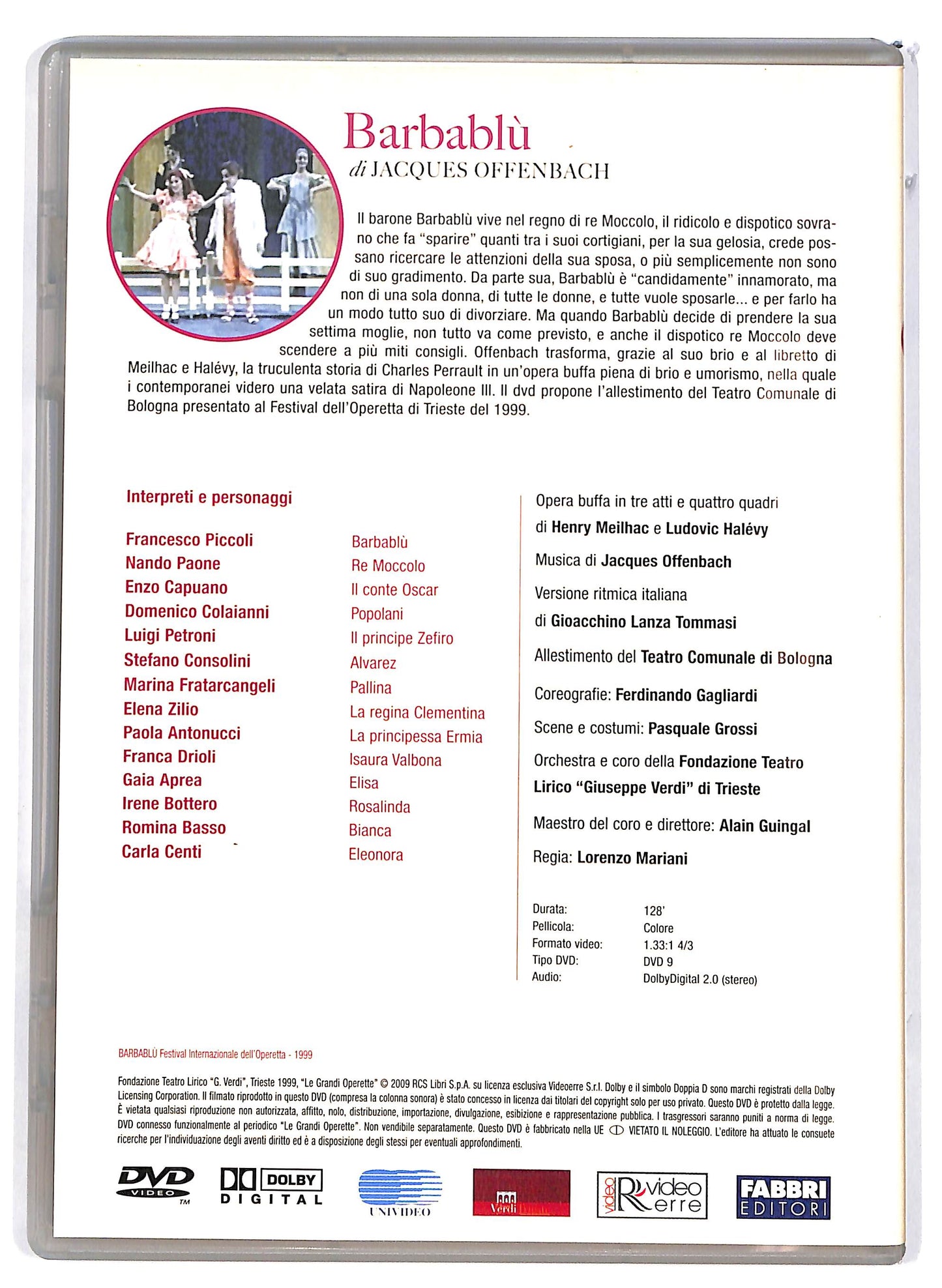 EBOND Le Grandi Operette - Barbablu'  EDITORIALE DVD D676644