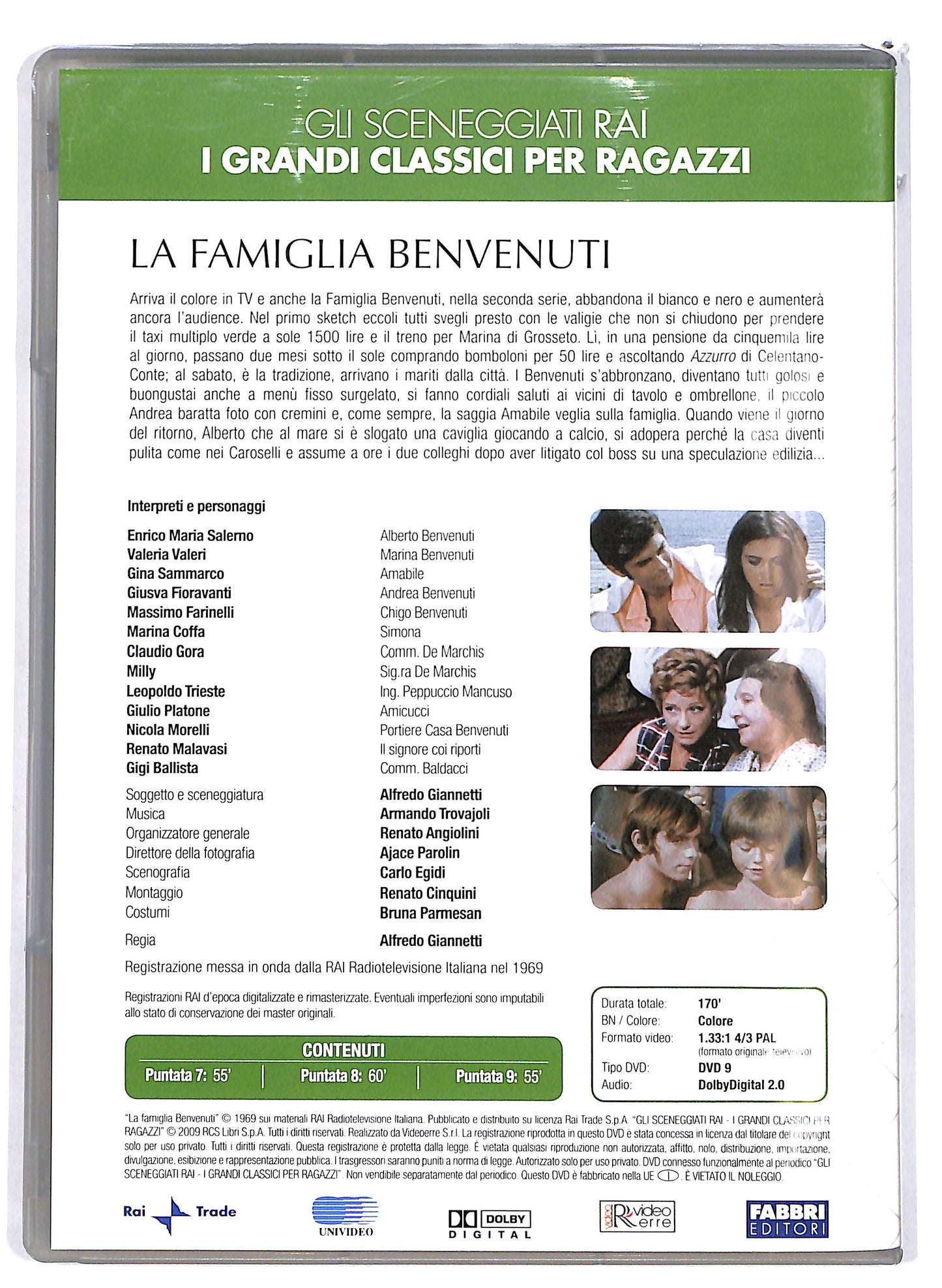 EBOND La famiglia Benvenuti  puntate 7-8-9 EDITORIALE DVD D676818
