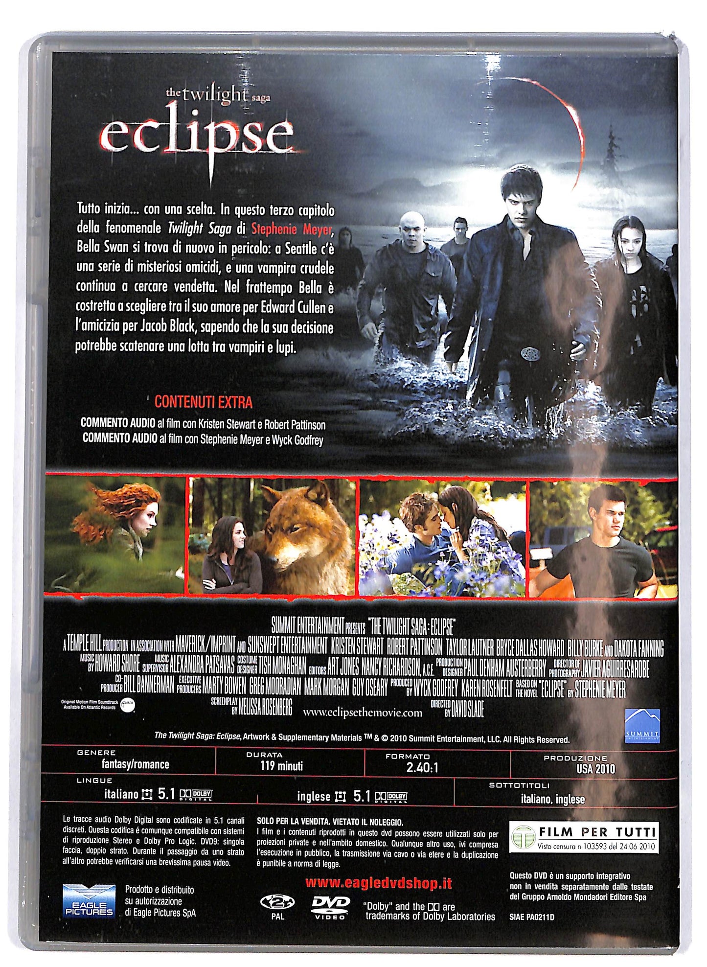 EBOND The Twilight Saga - Eclipse  EDITORIALE Slipcase DVD D676922