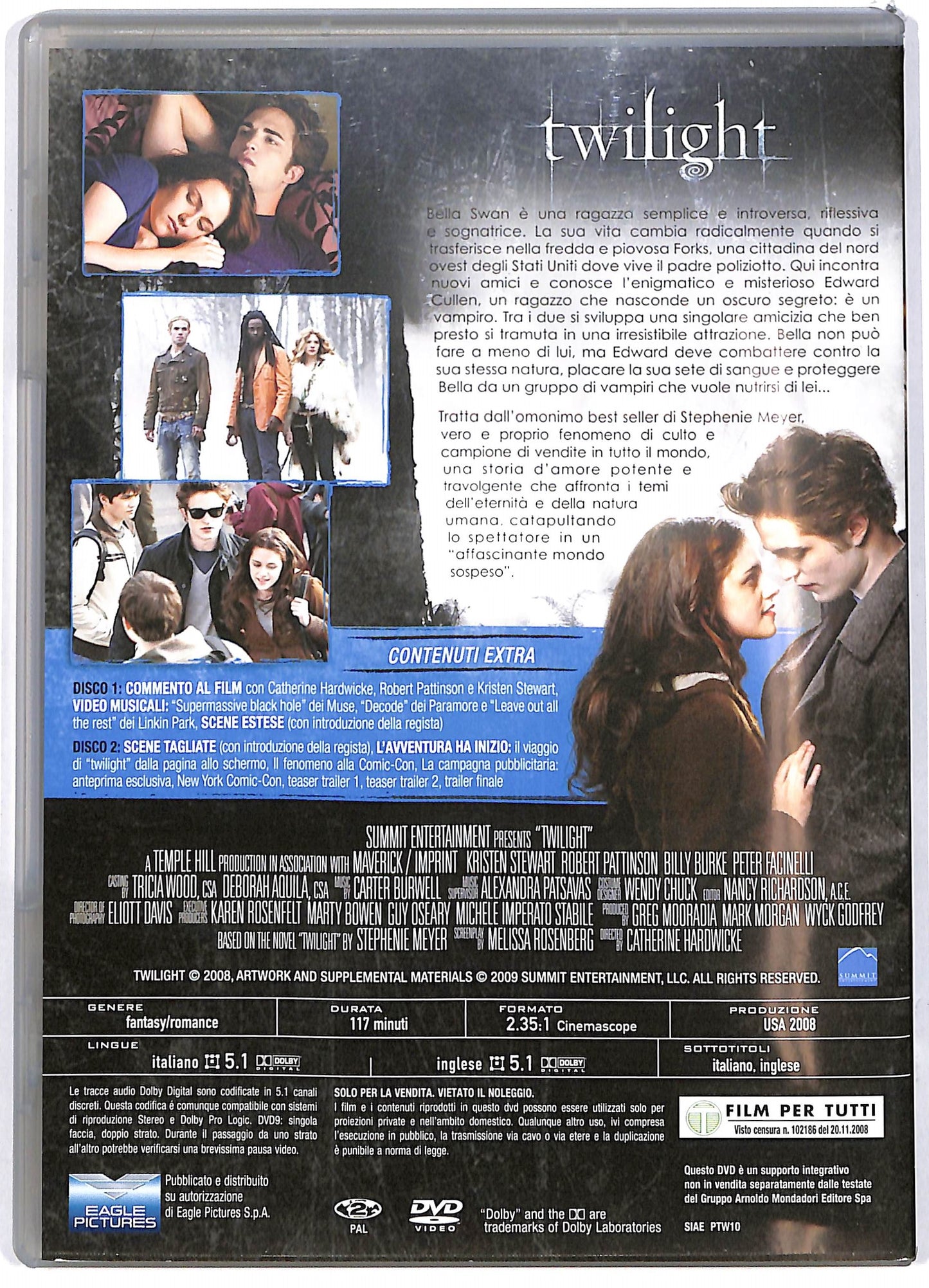 EBOND Twilight EDIZIONE SPECIALE EDITORIALE DVD D676924