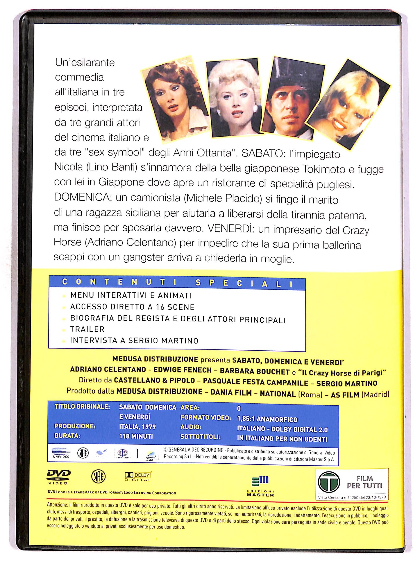 EBOND Sabato, domenica e venerdi - Celentano Collection EDITORIALE DVD D677014