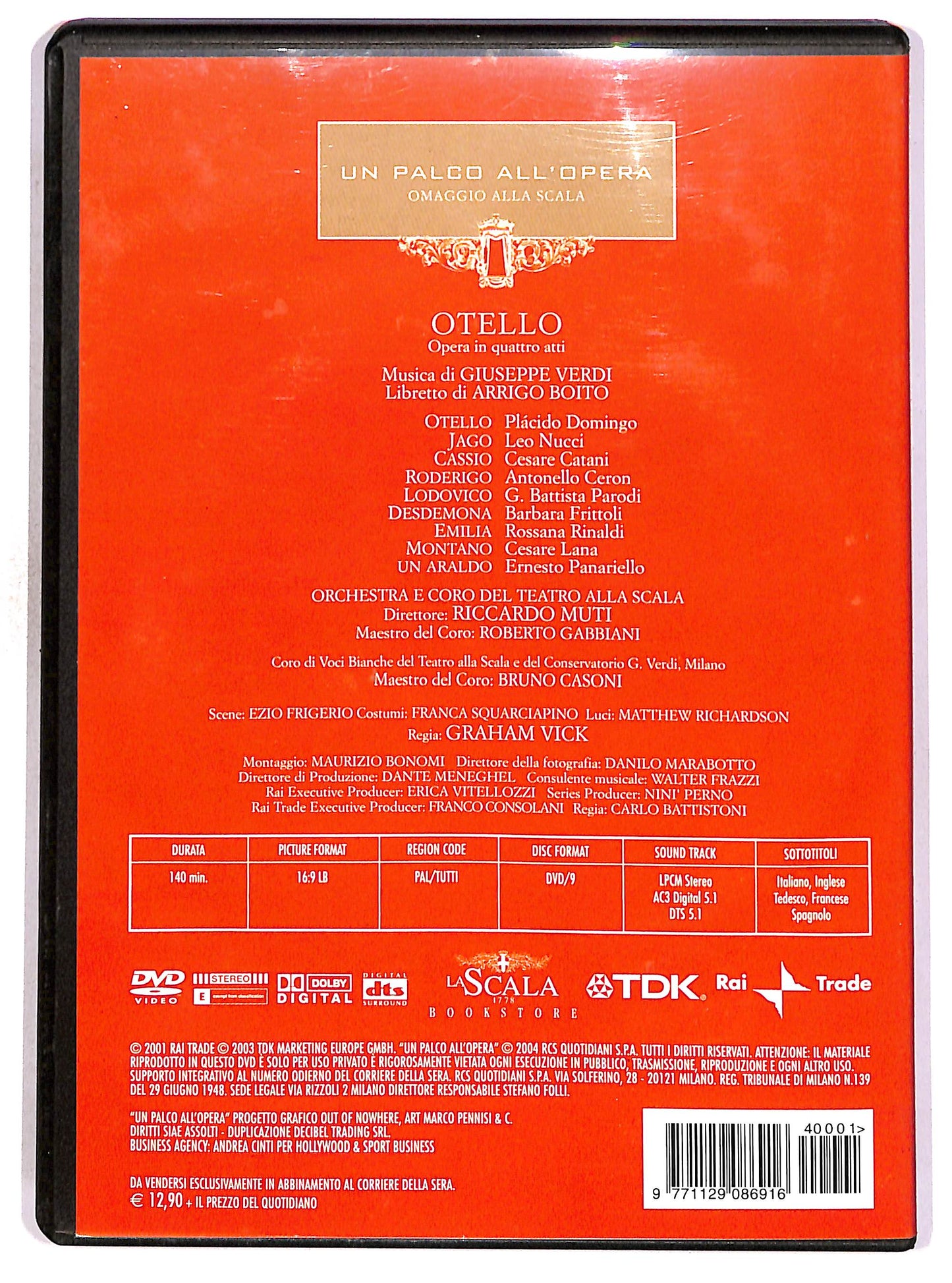EBOND Un parco all'opera Vol.1 - Otello - Giuseppe Verdi EDITORIALE DVD D677133