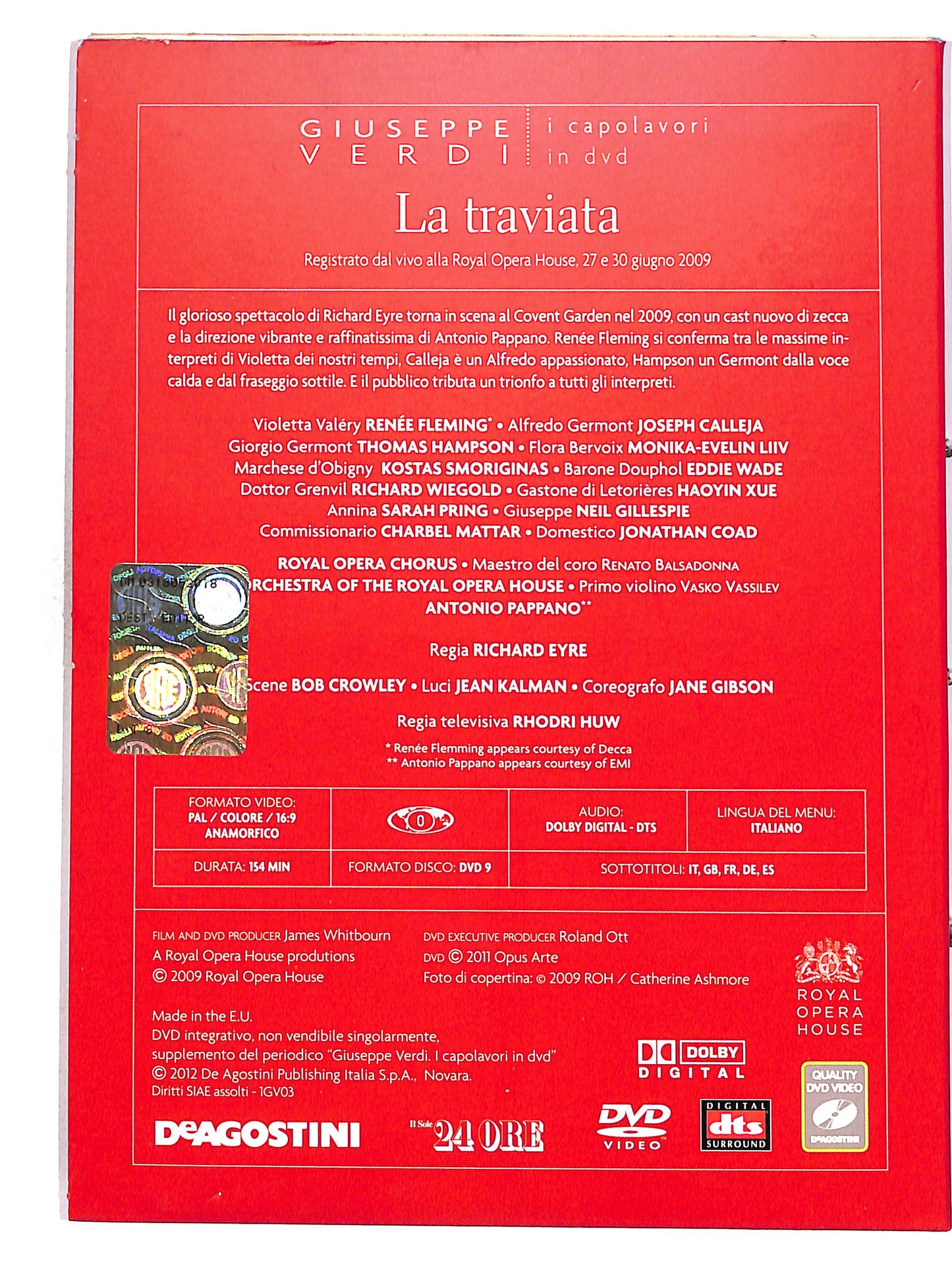 EBOND Giuseppe Verdi n3 - La traviata - Pappano DIGIPACK EDITORIALE DVD D677136