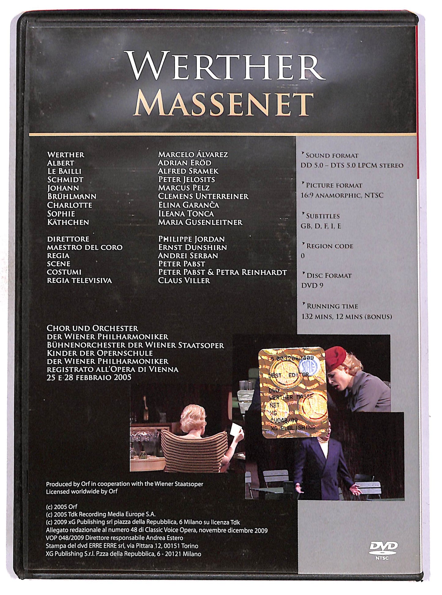EBOND Classic Voice Opera Vol.48 - Werther - Massenet EDITORIALE DVD D677224
