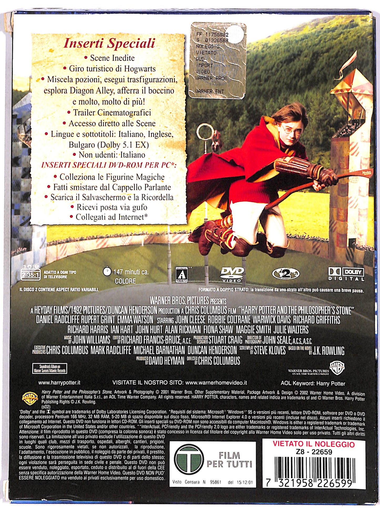 EBOND Harry Potter e la pietra filosofale (2 dischi) DIGIPACK DVD D677336