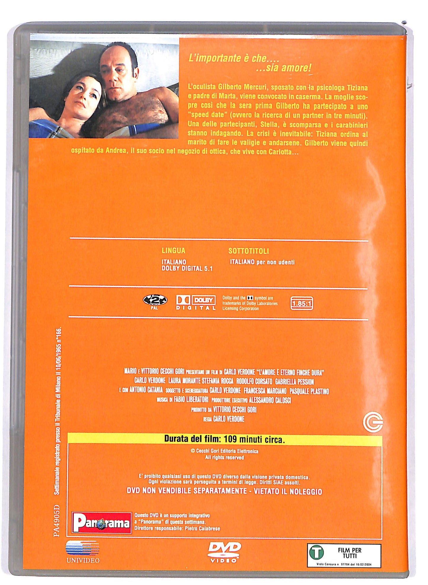 EBOND L'amore e eterno finche dura  EDITORIALE DVD D677844