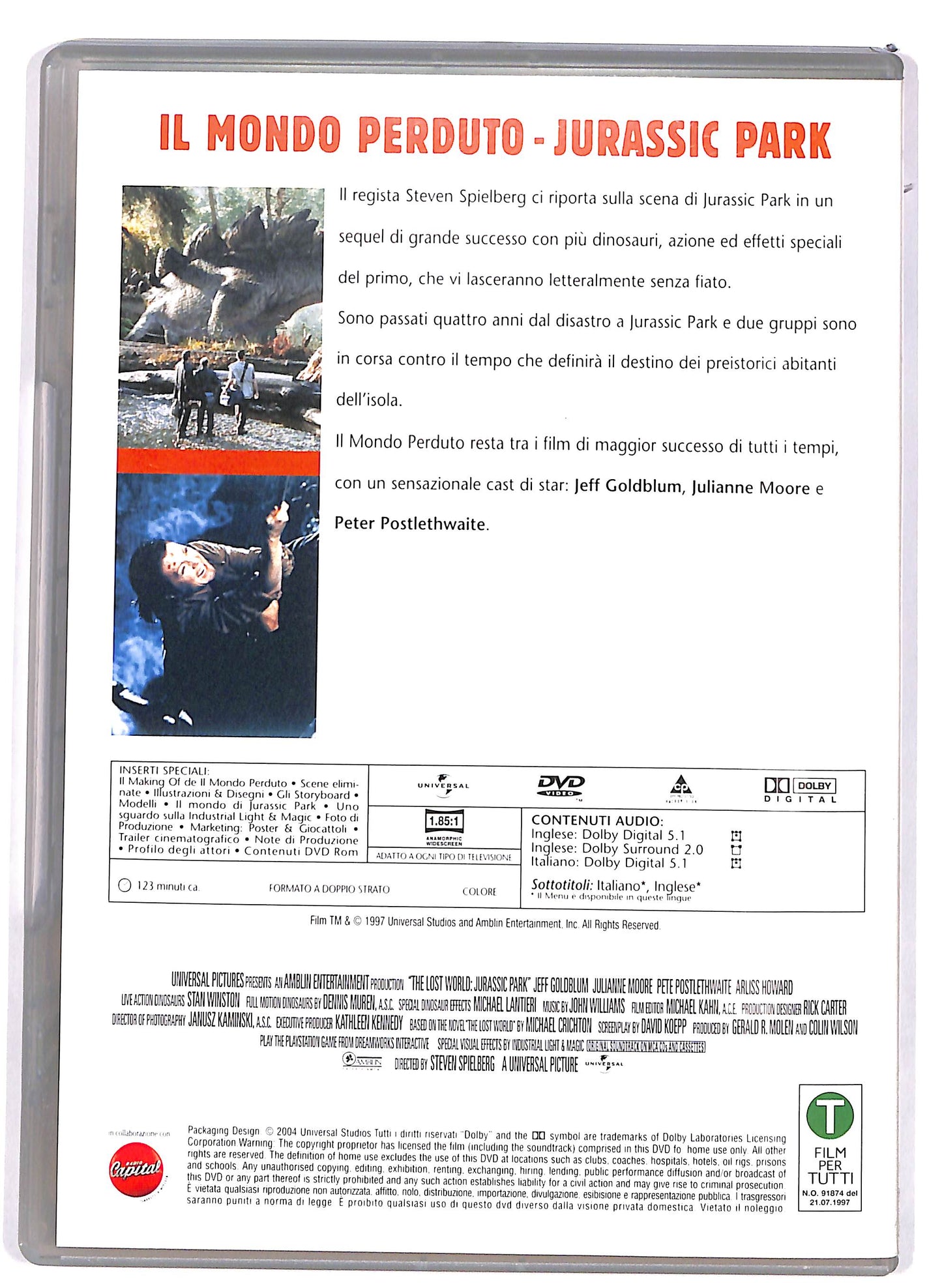 EBOND Il mondo perduto - Jurassic Park  EDITORIALE DVD D677926