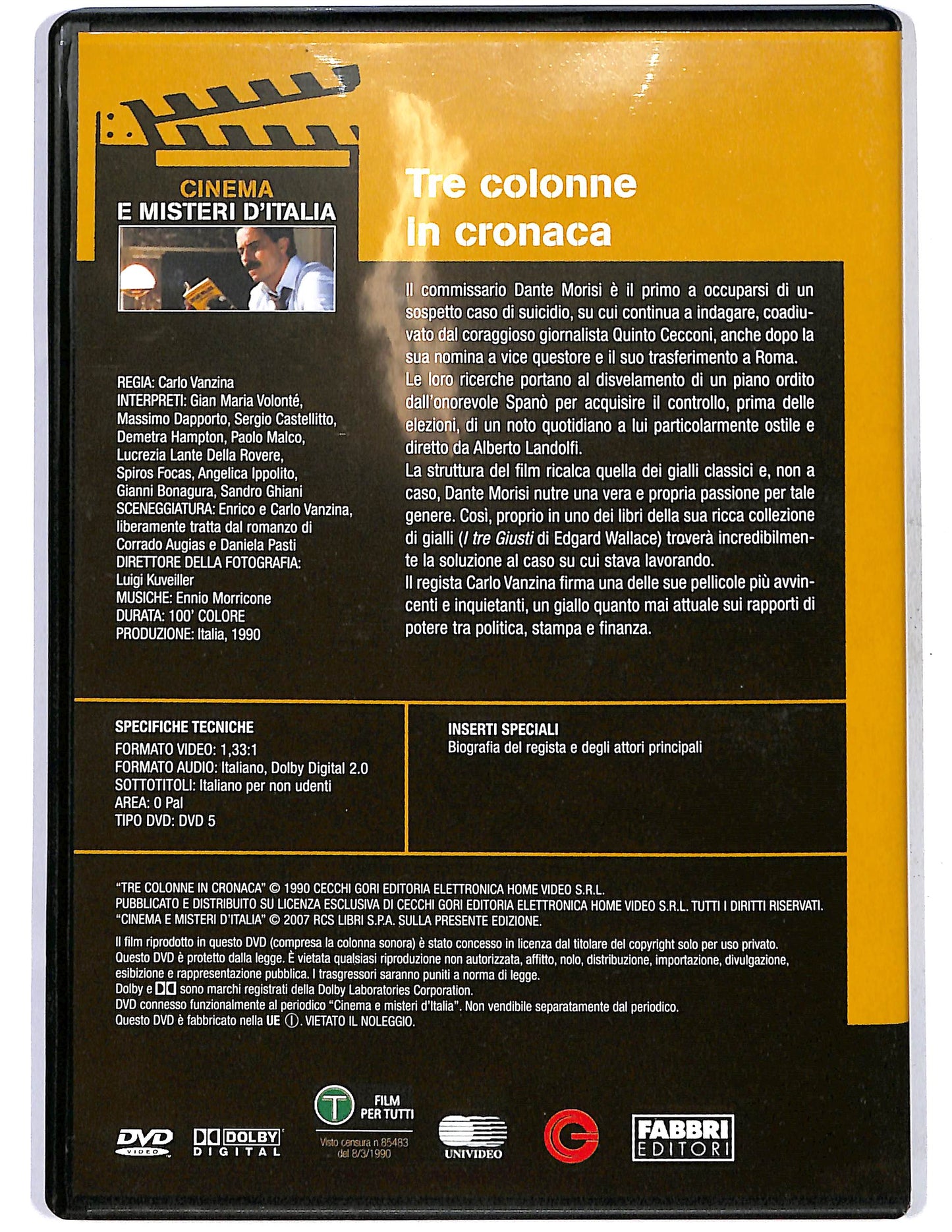 EBOND Tre colonne in cronaca EDITORIALE DVD D678302