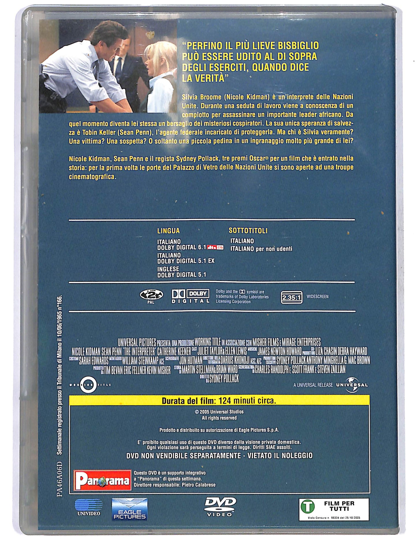 EBOND The Interpreter EDITORIALE DVD D678306