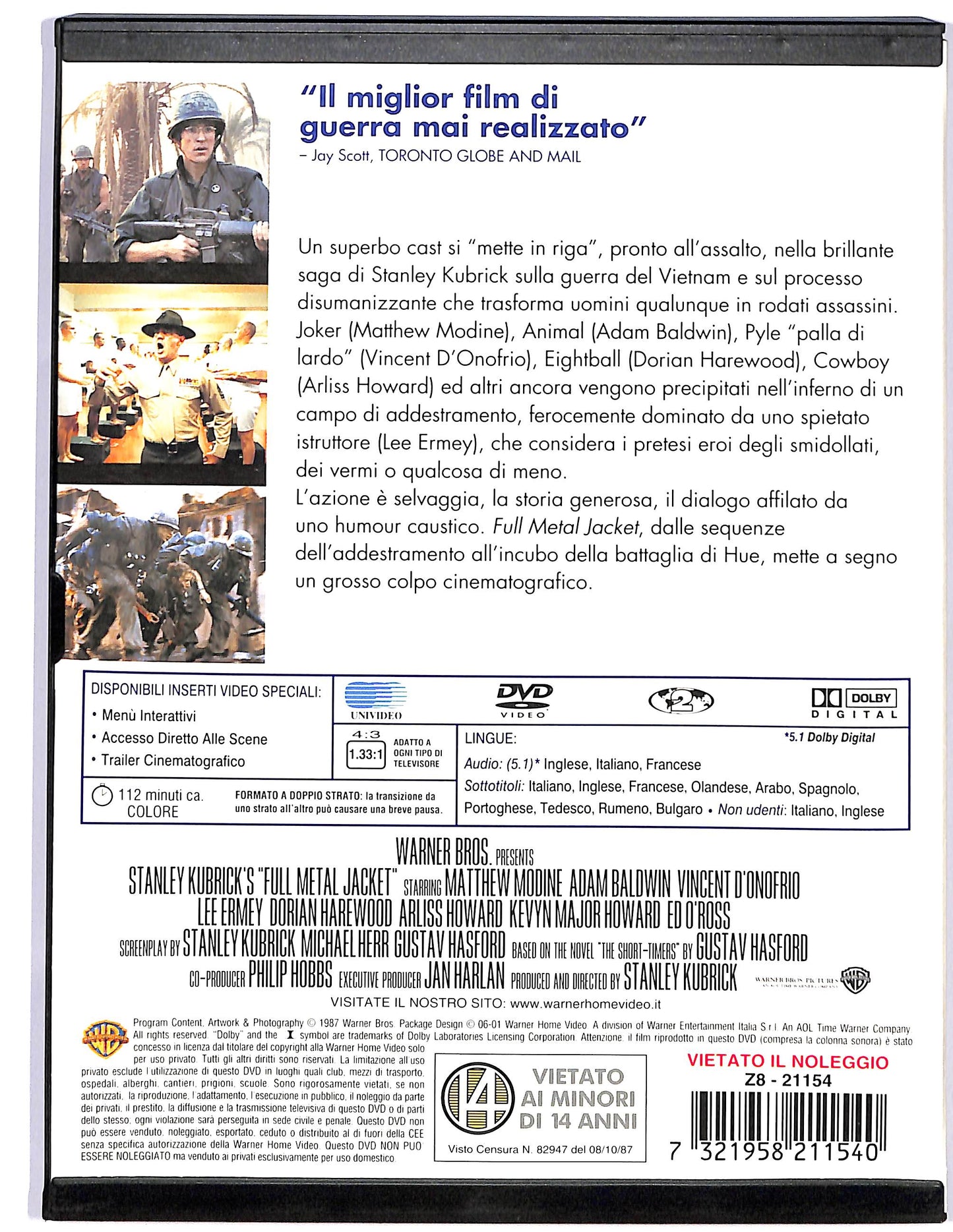 EBOND Full metal jacket  SNAPPER DVD D678436