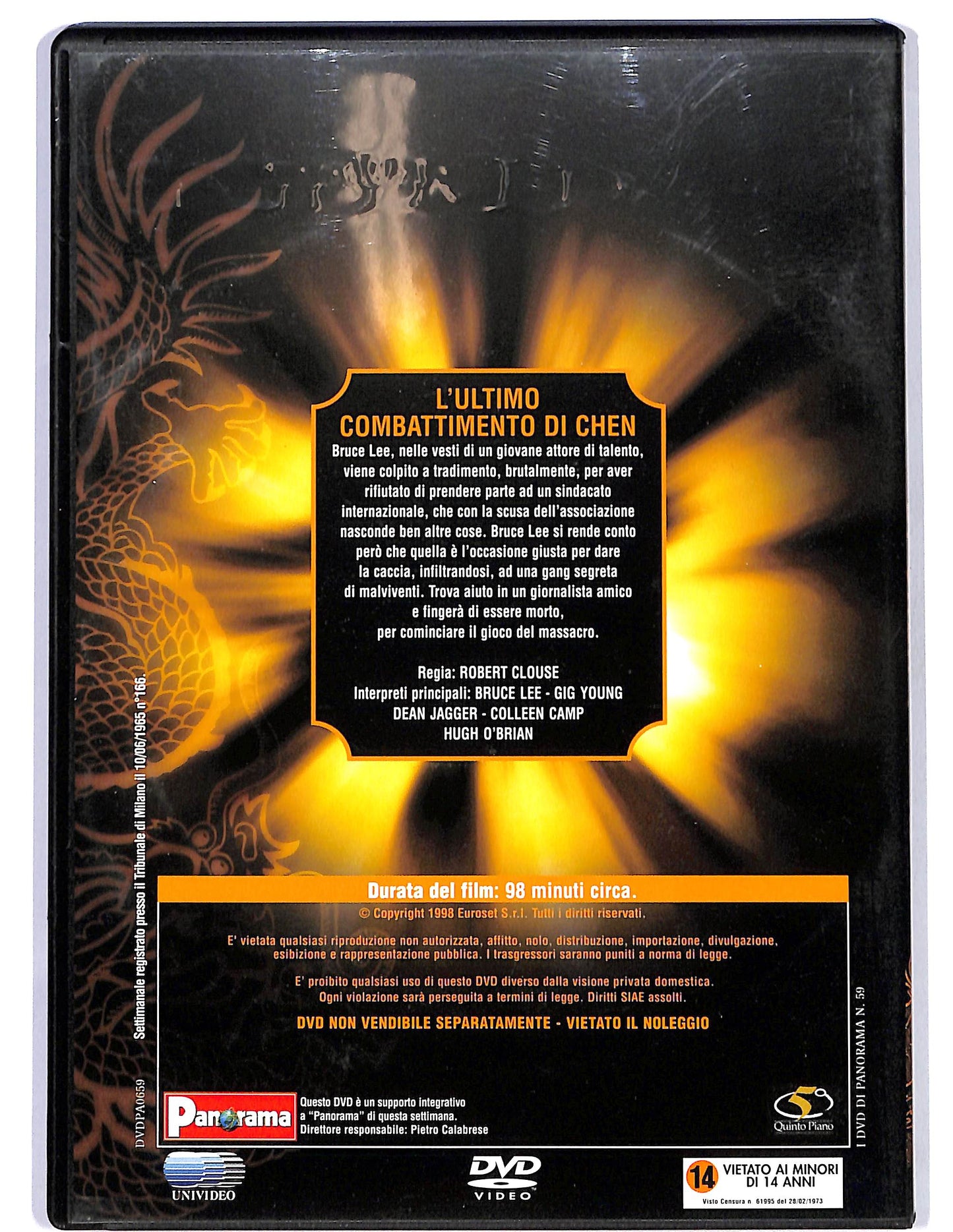 EBOND L'ultimo combattimento di Chen EDITORIALE DVD D678746
