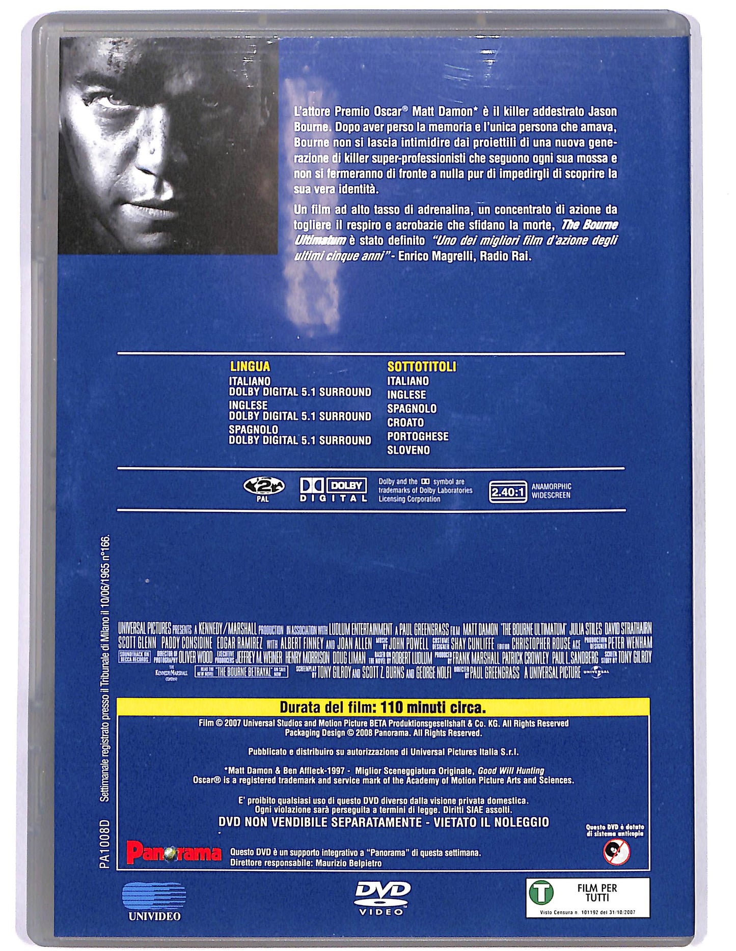 EBOND The bourne ultimatum  EDITORIALE DVD D678927
