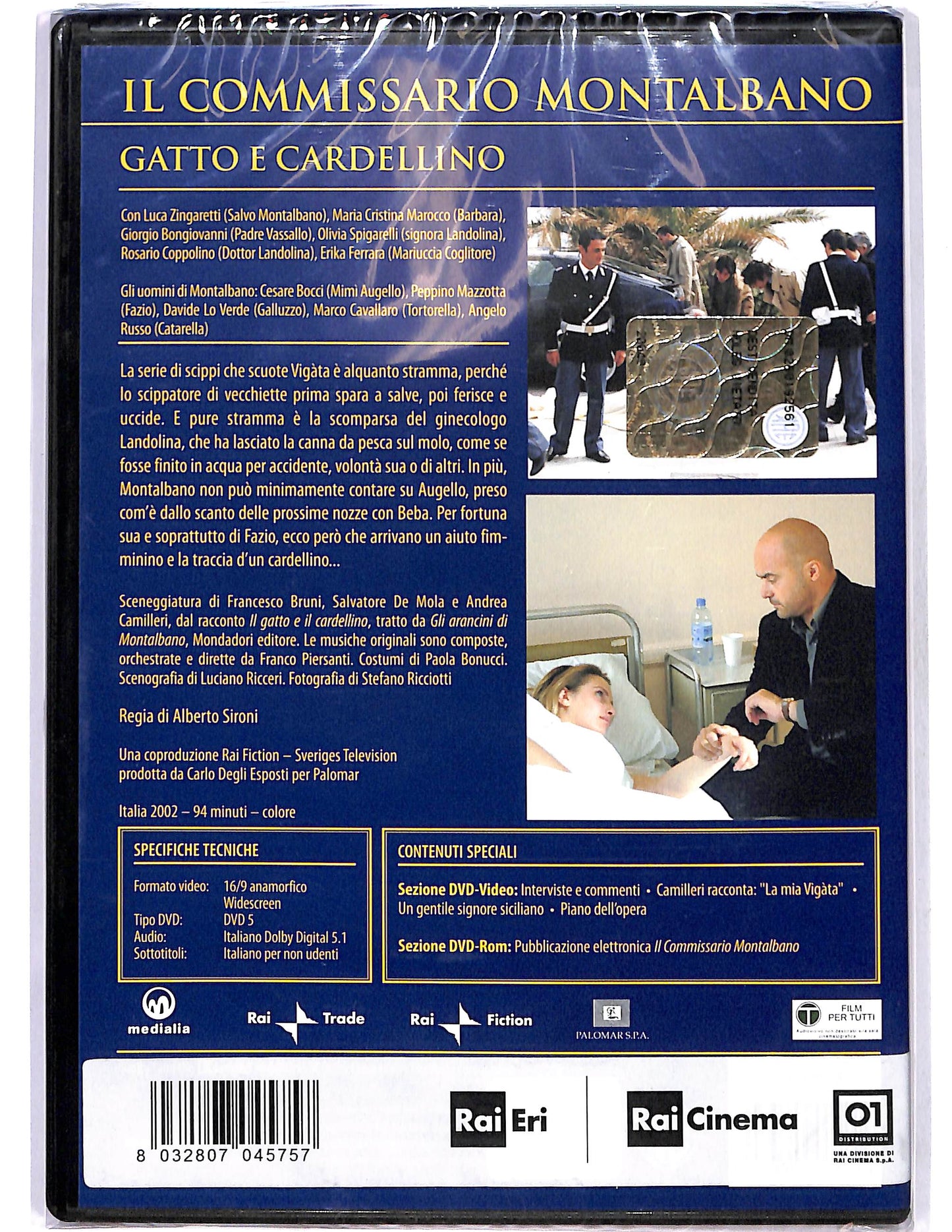 EBOND Il commissario Montalbano Gatto e Cardellino  EDITORIALE DVD D679003